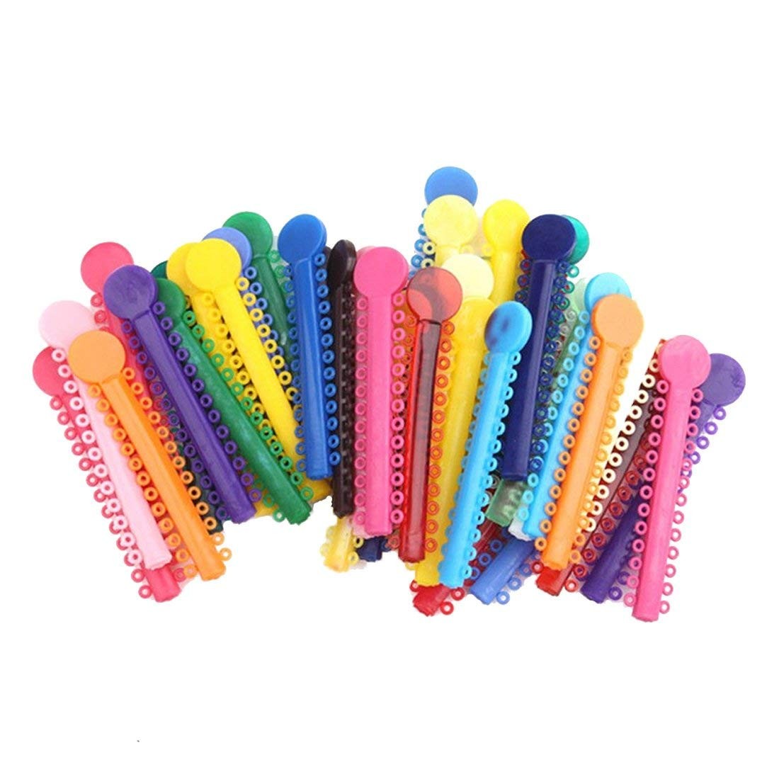 Chargenyang 1040pcs Orthodontic Ligature Ties Multicolor