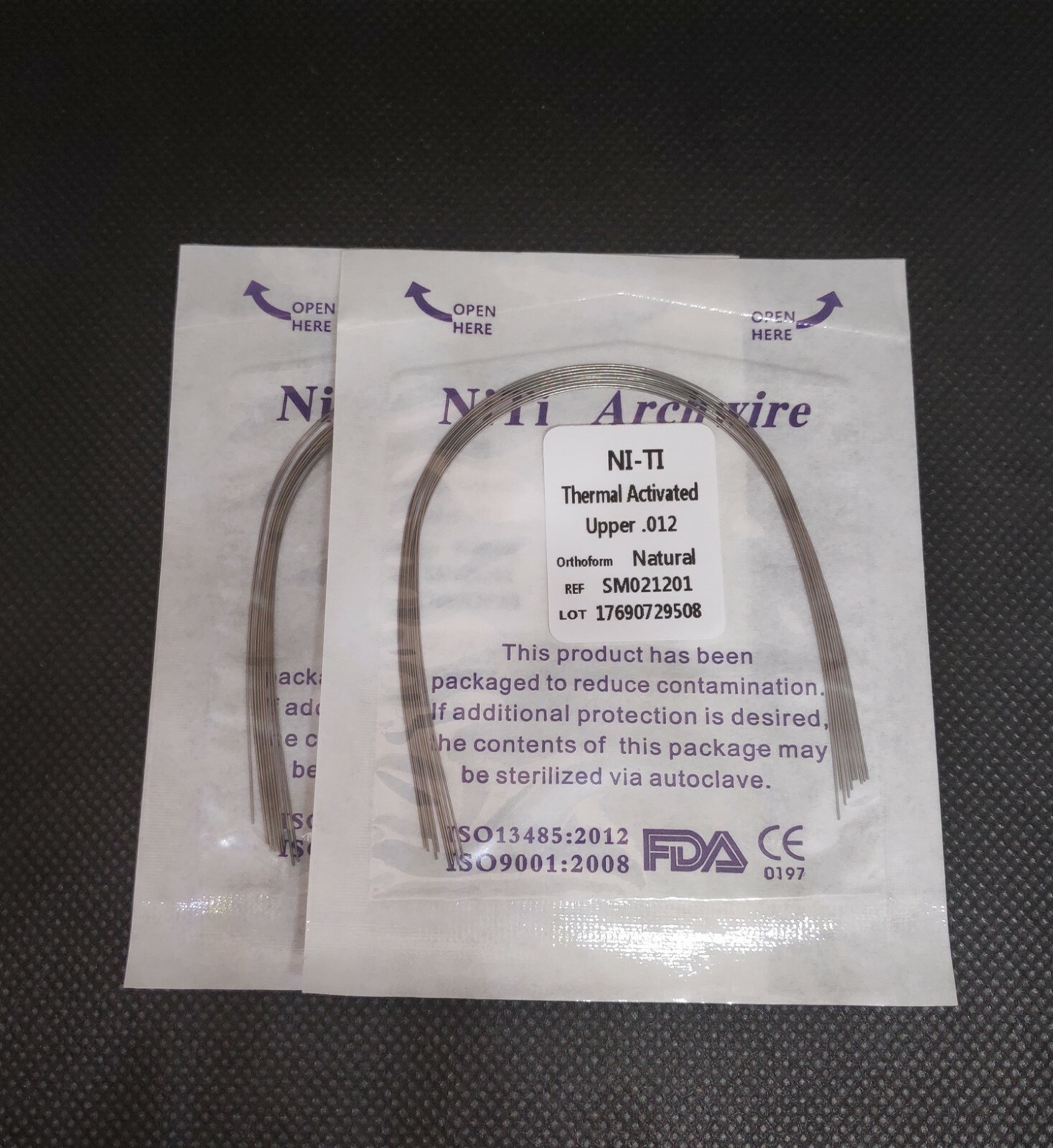 10 Packs Dental Orthodontic Thermal Activated Niti Round Arch Wires Natural Form