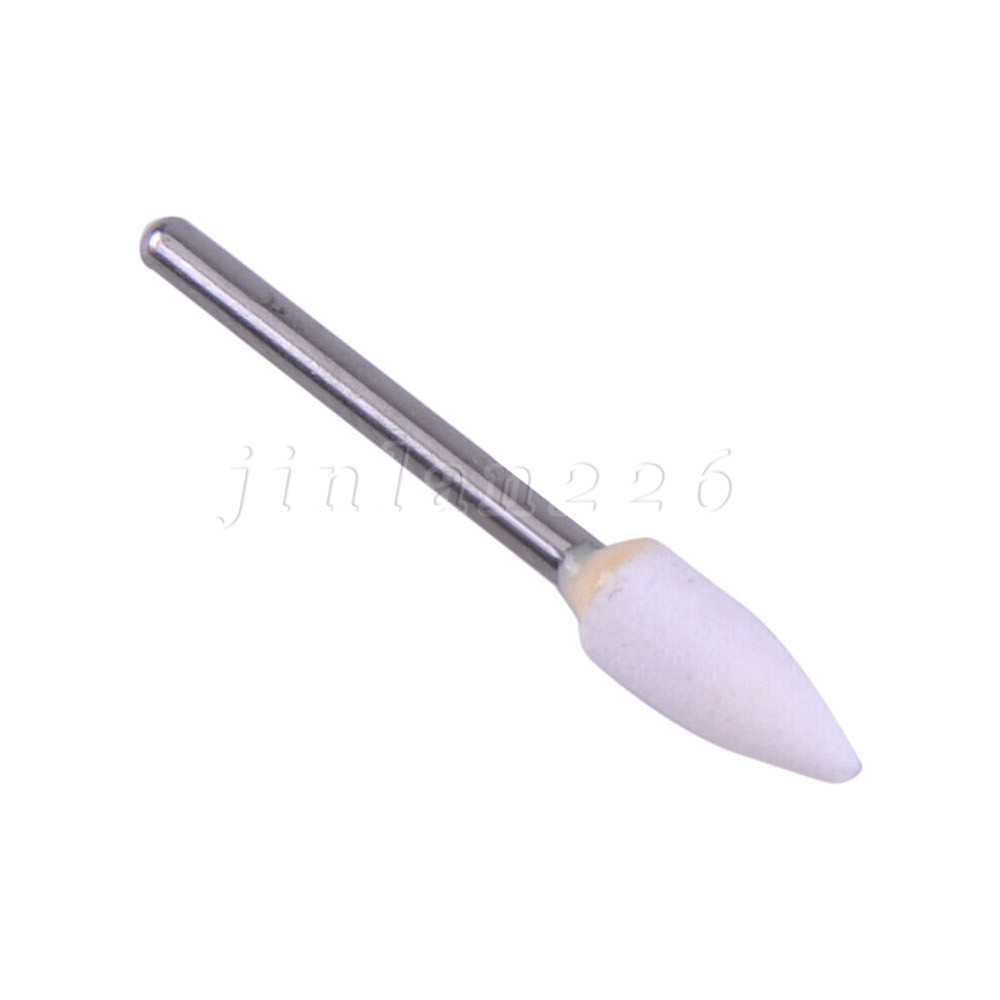 Dental White Polishing Stones – Flame FL2 FG – Arkansas Stone – Meta – 12 pieces