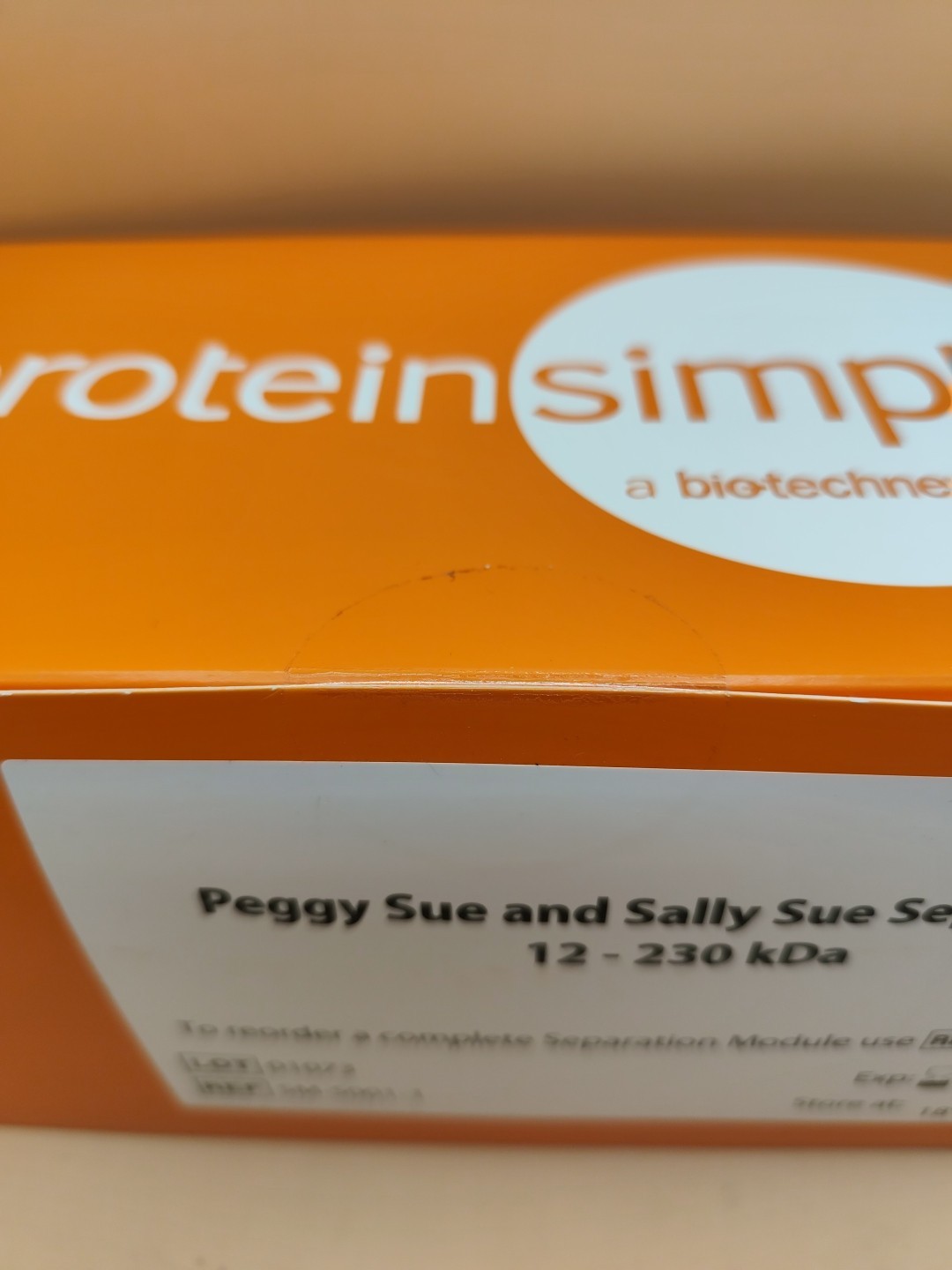 ProteinSimple 12-230 kDa Separation Module for Peggy Sue or Sally Sue 480 Capill