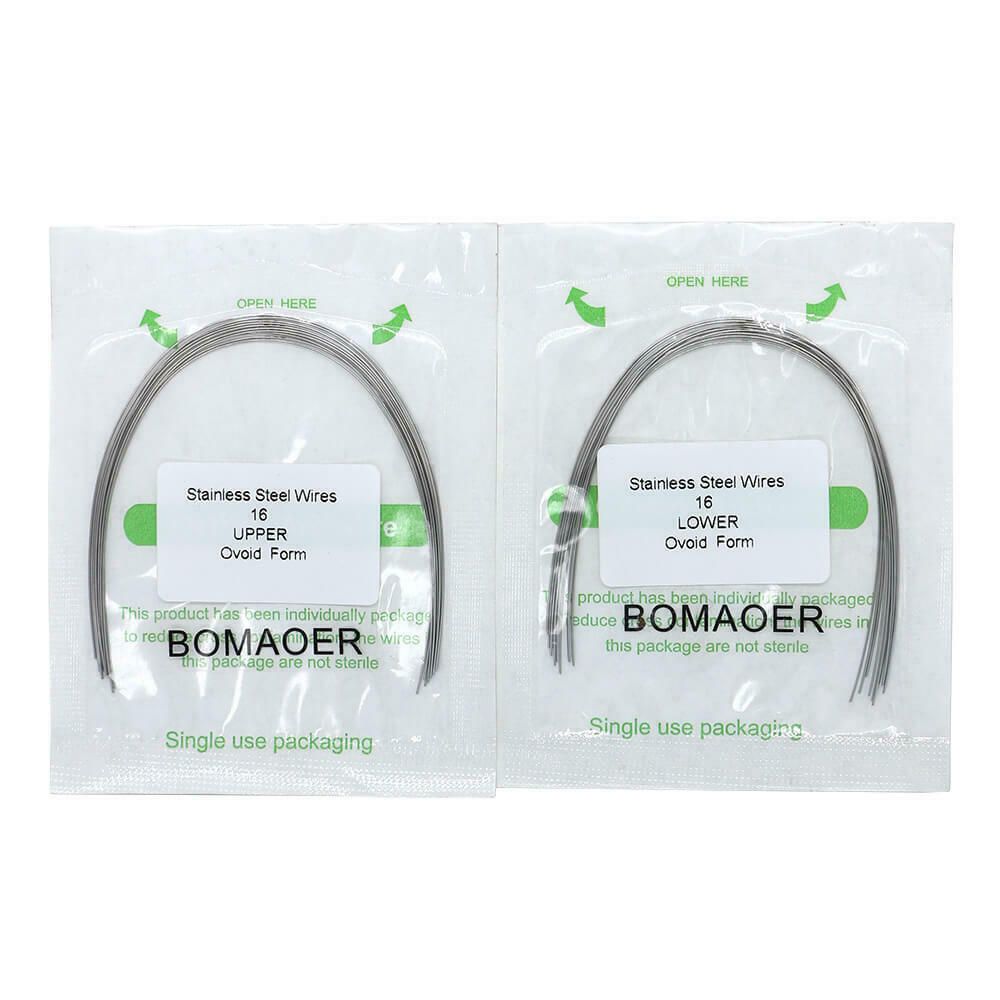 5-200 Packs Dental Orthodontic Stainless Steel Round Arch Wire Ovoid 012 Upper