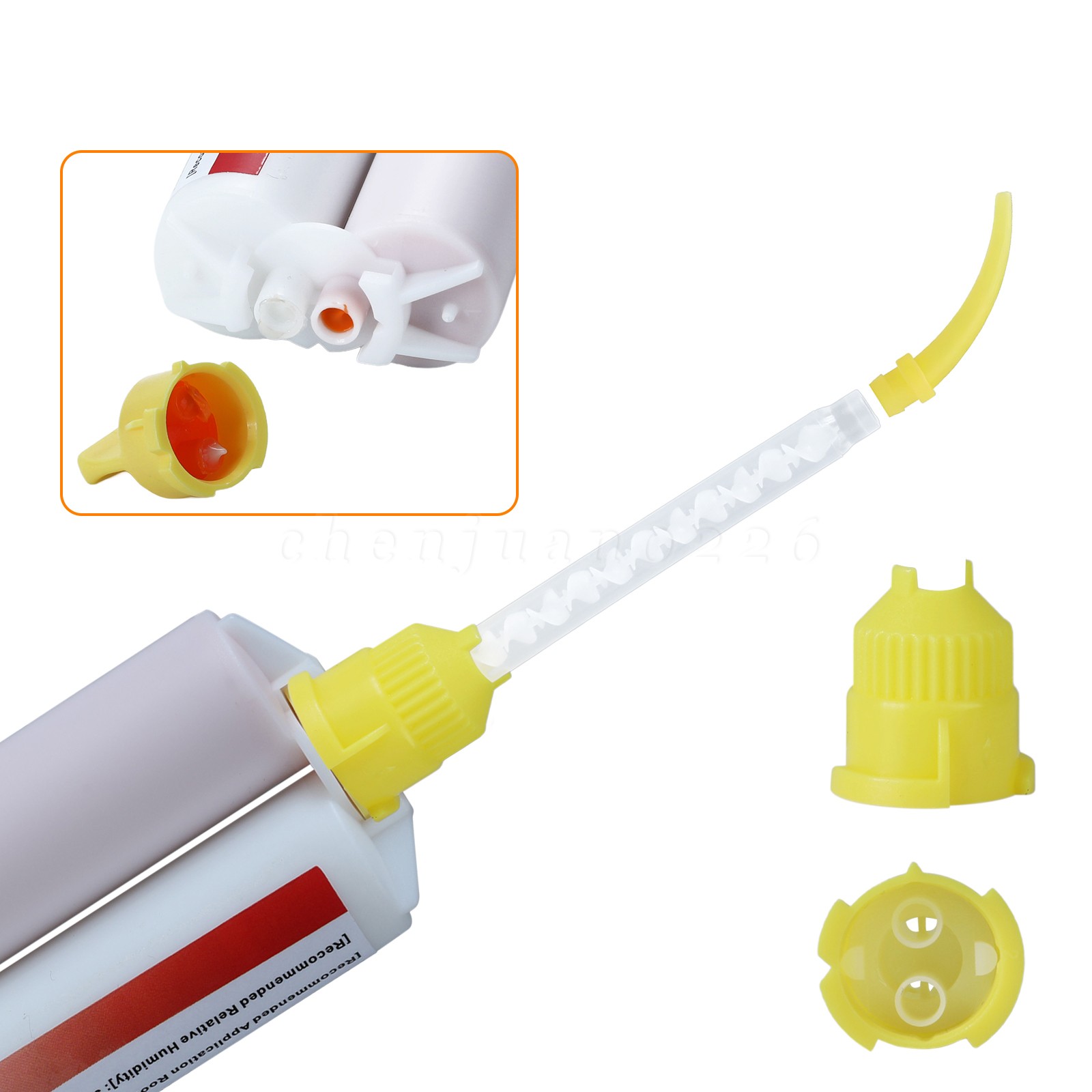 4 X 50ML VPS Bite Registration Material Unflavor Cartridges Dental PVS