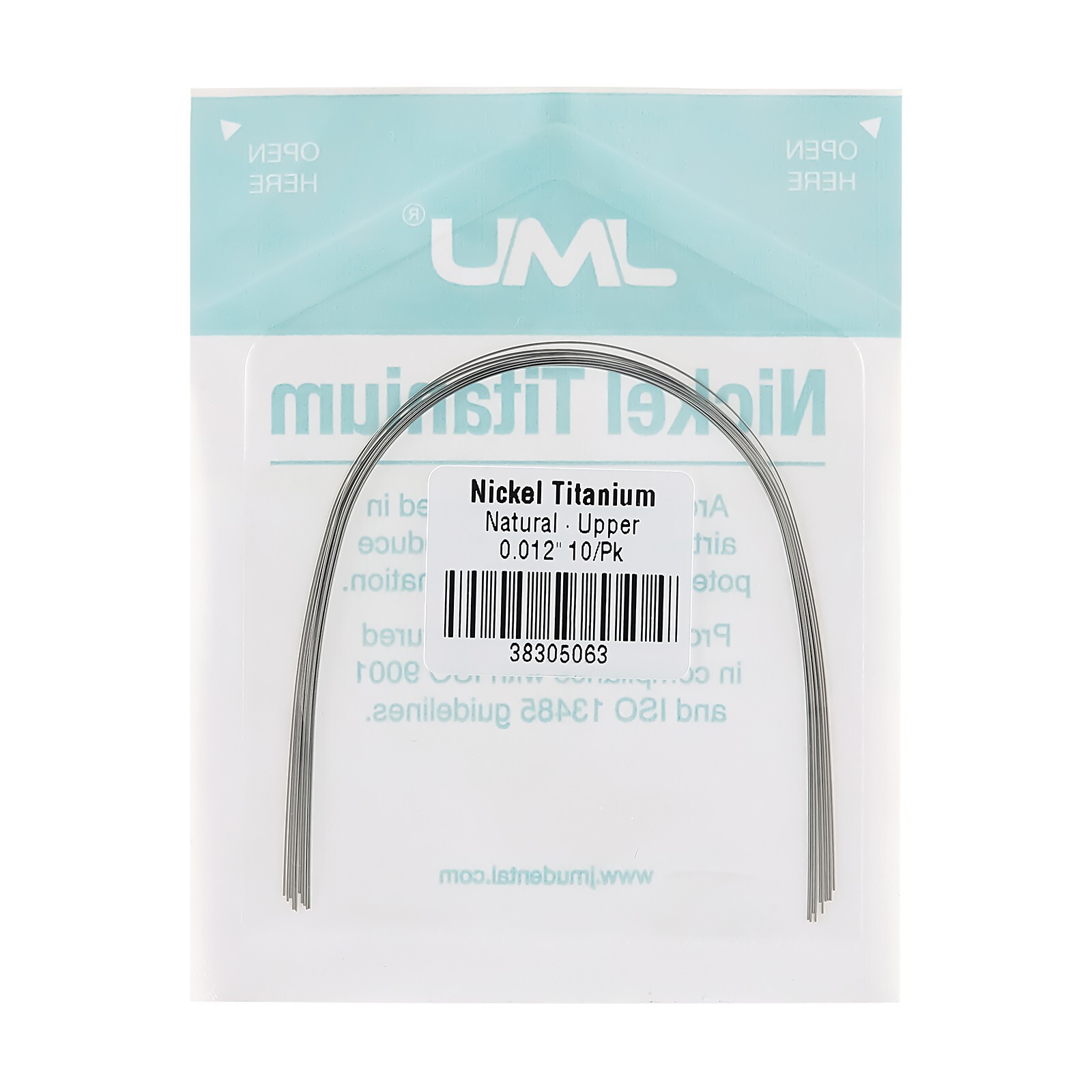 100PCS JMU Ortho Nickel Titanium Archwire Natural Round 0.012-0.020″ Upper/Lower