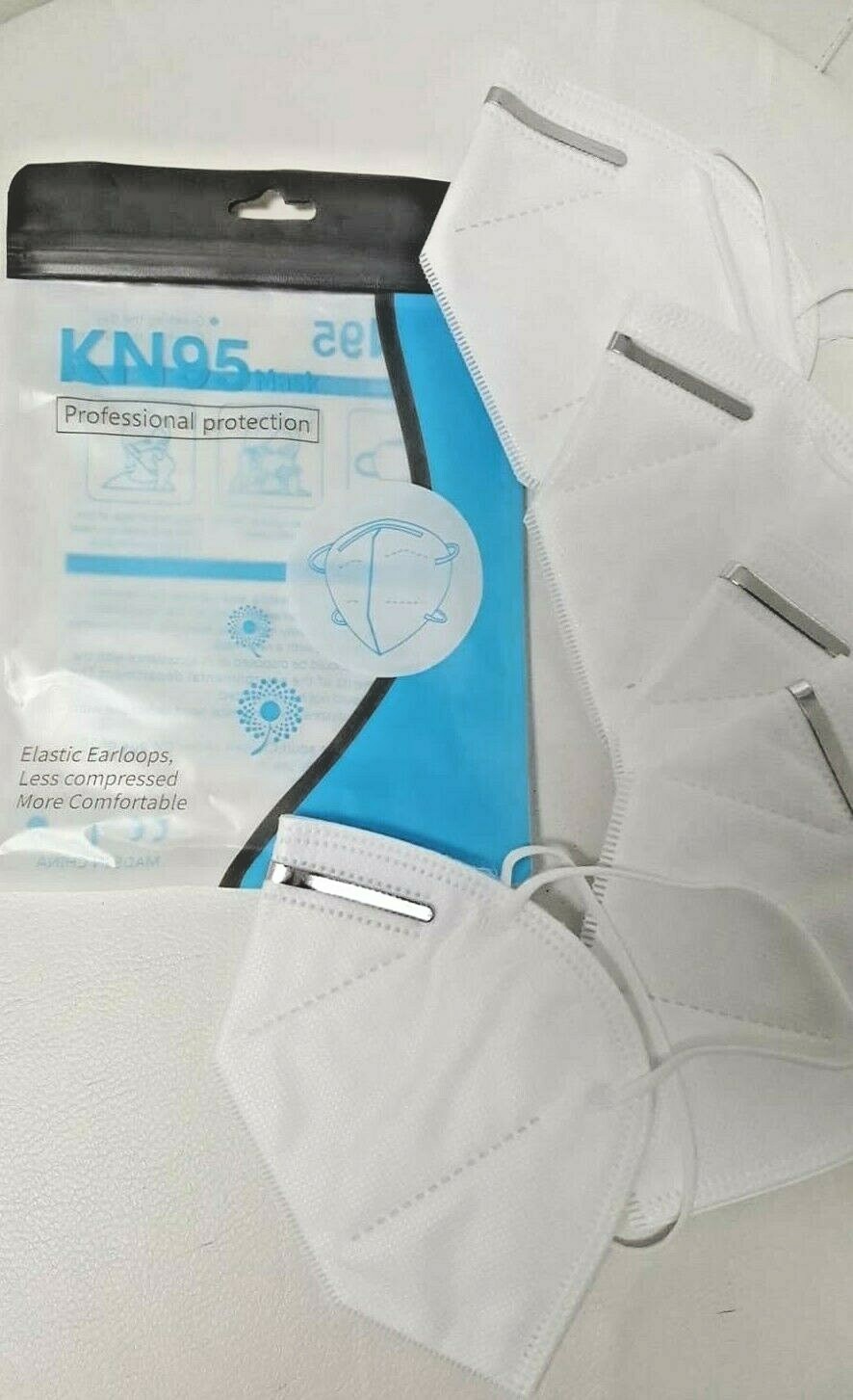 15 PCS KN95 Disposable Face Mask Mouth Cover Medical Protective Respirator K N95