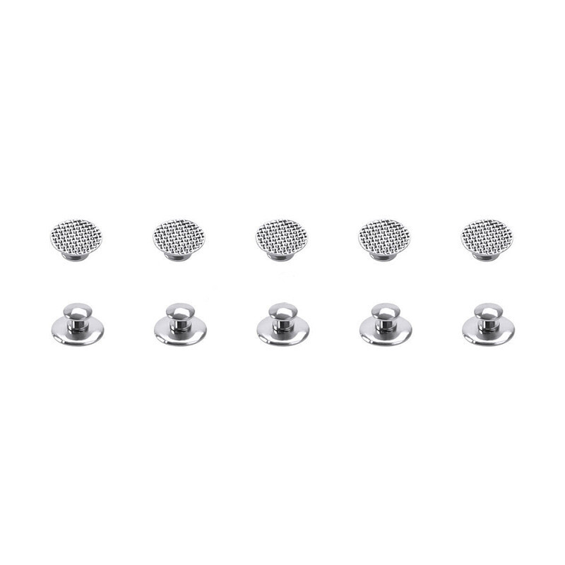 50 Pcs Dental Orthodontic Bondable Metal Lingual Buttons Round Mesh Base Split
