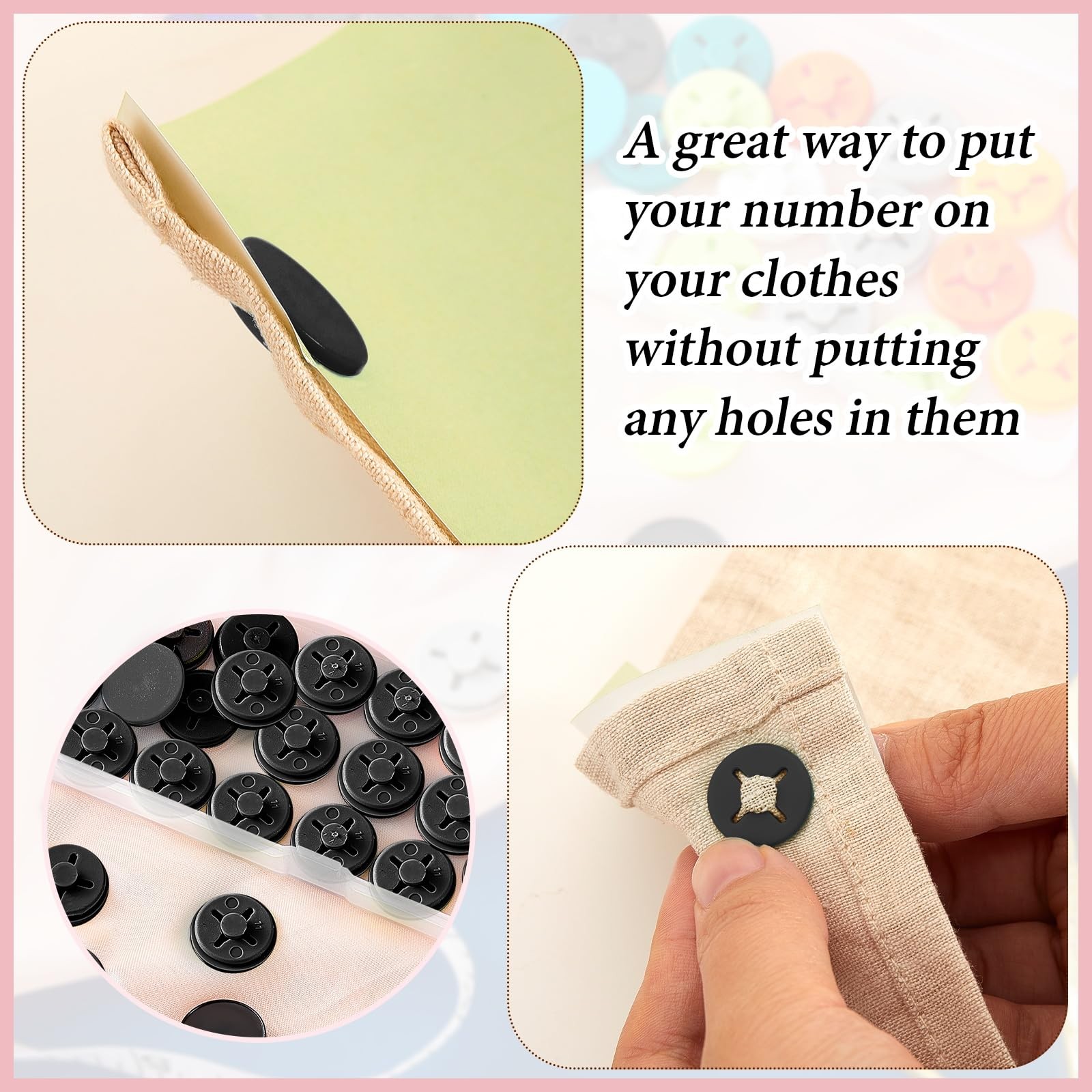 20Pcs Running Bib Clips Race Number Buckle Fixing System Triathlon Race Bib Clip