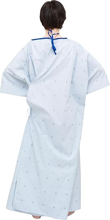 6 Pack Unisex Hospital Gowns – Soft Cotton Blend, 3XL
