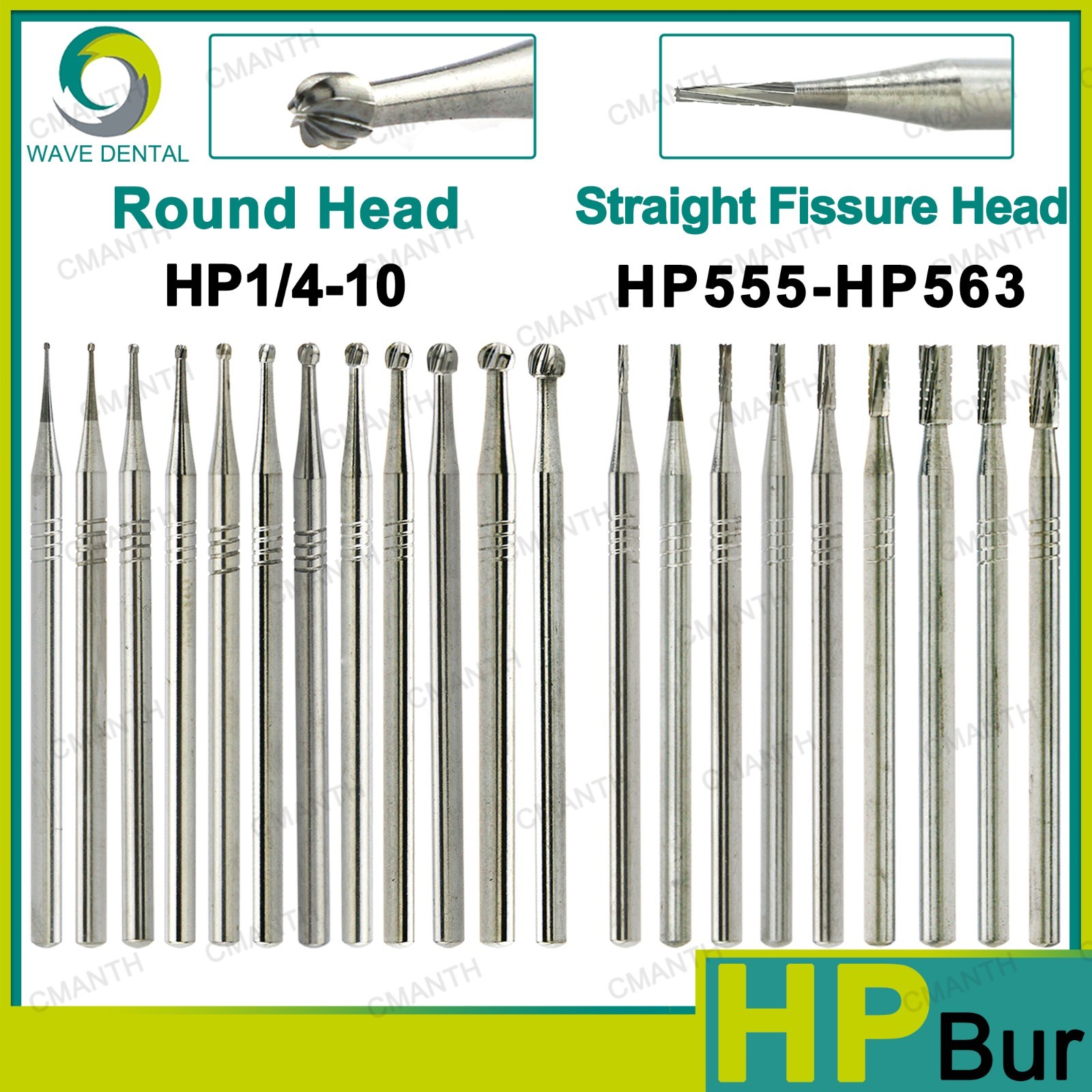 WAVE Dental Burs Tungsten Carbide Surgical Burs HP RA For Slow Speed Handpiece