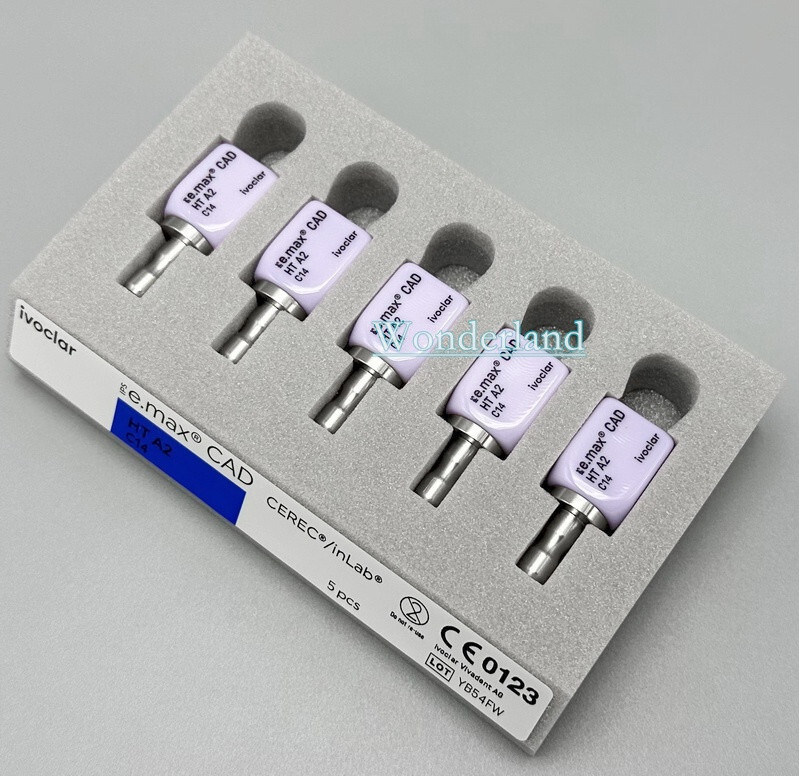 1/5Pcs IPS C14 Emax CAD CEREC Dental Lab Ceramic Blocks Cube Veneer LT HT A1/2/3