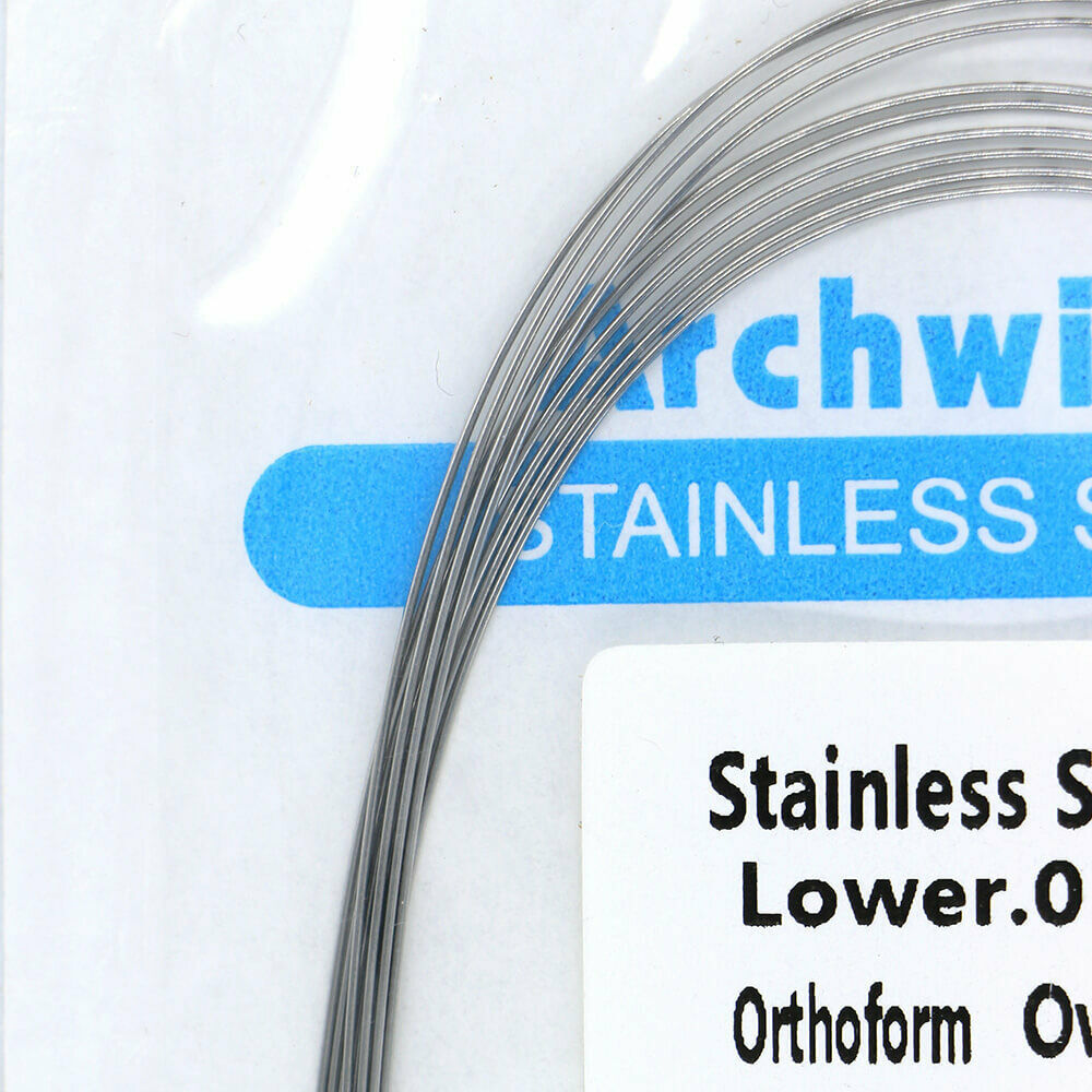 New 10pcs/bag Dental Orth Stainless Steel Round Arch Wire 018 Lower 5-200packs