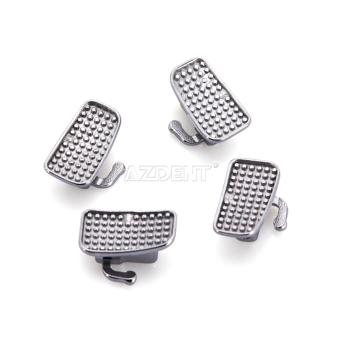 AZDENT Dental Ortho Self-Ligating Brackets Braces Metal Mini Roth.022 Hook 3-4-5