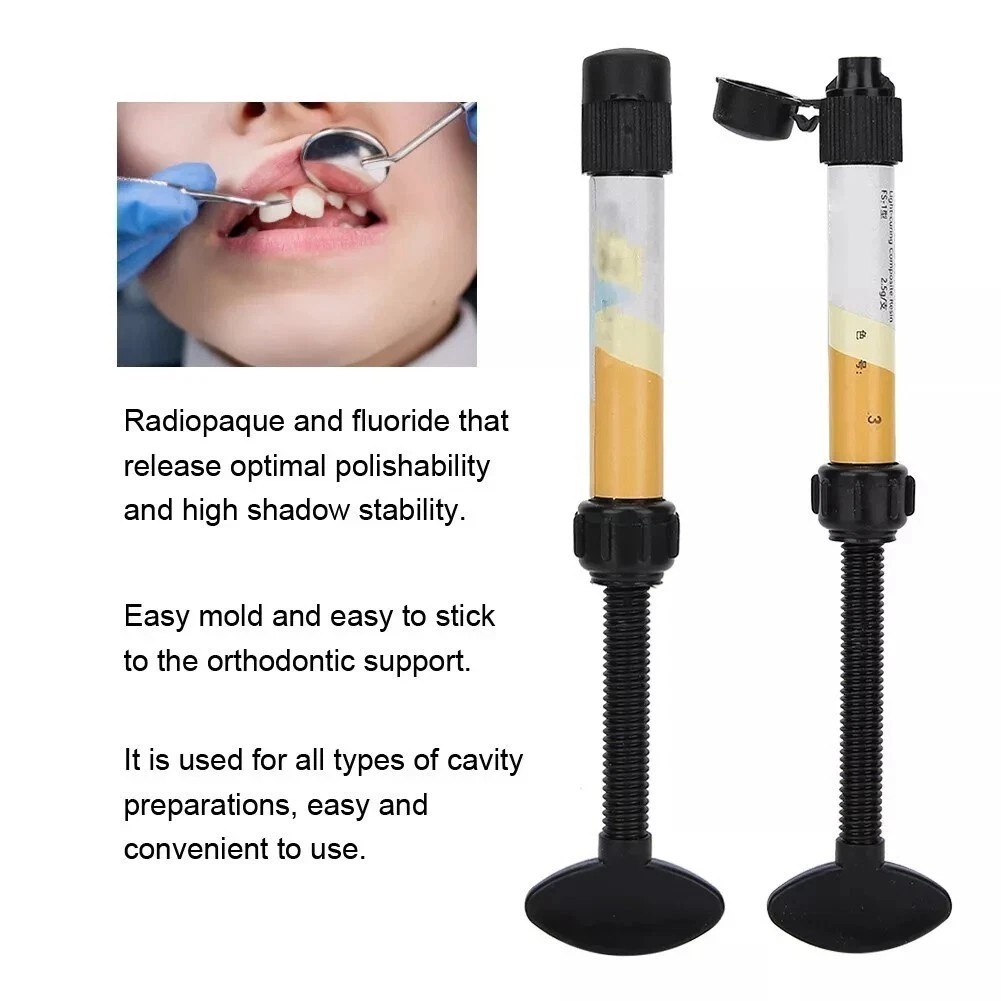 Dental Cement Resin Filling Materials Dentistry Denfil Syringe Universal Teeth