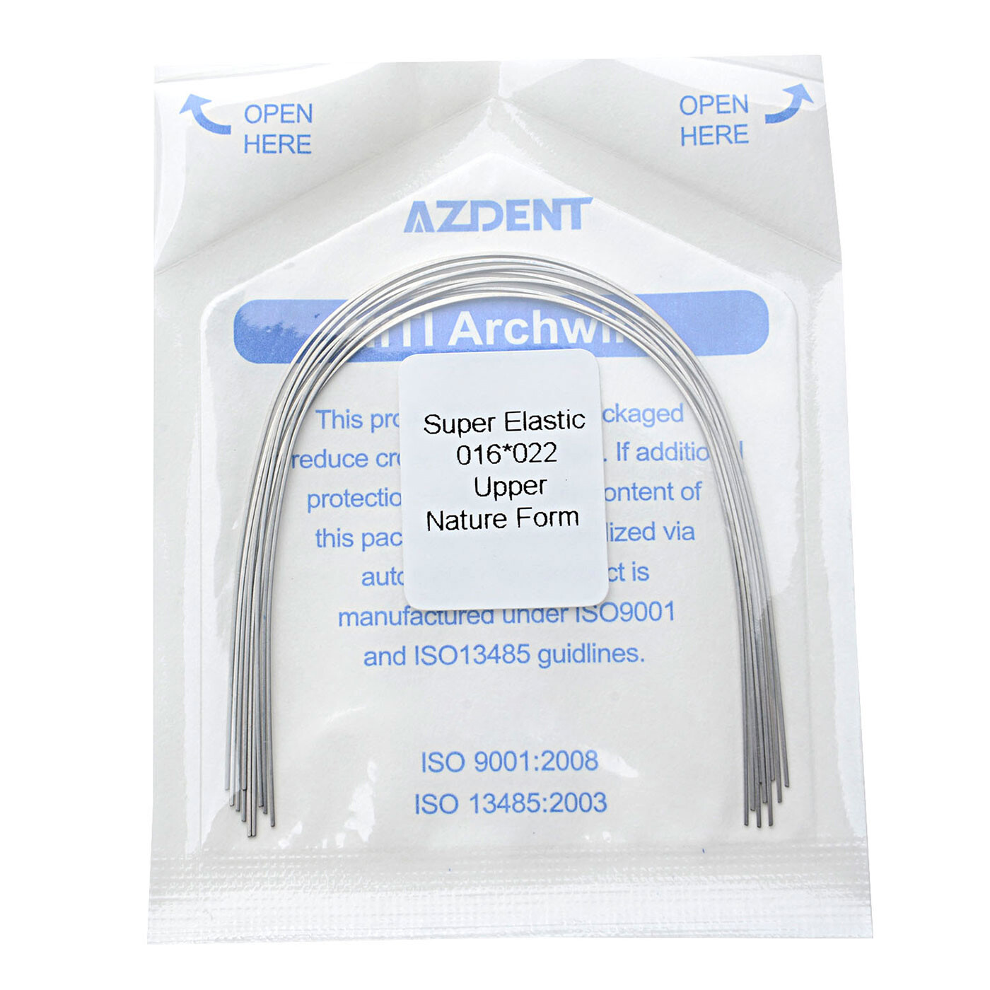 10pcs/Pack Dental Orthodontic Super Elastic Niti Arch Wire Rectangular Nature