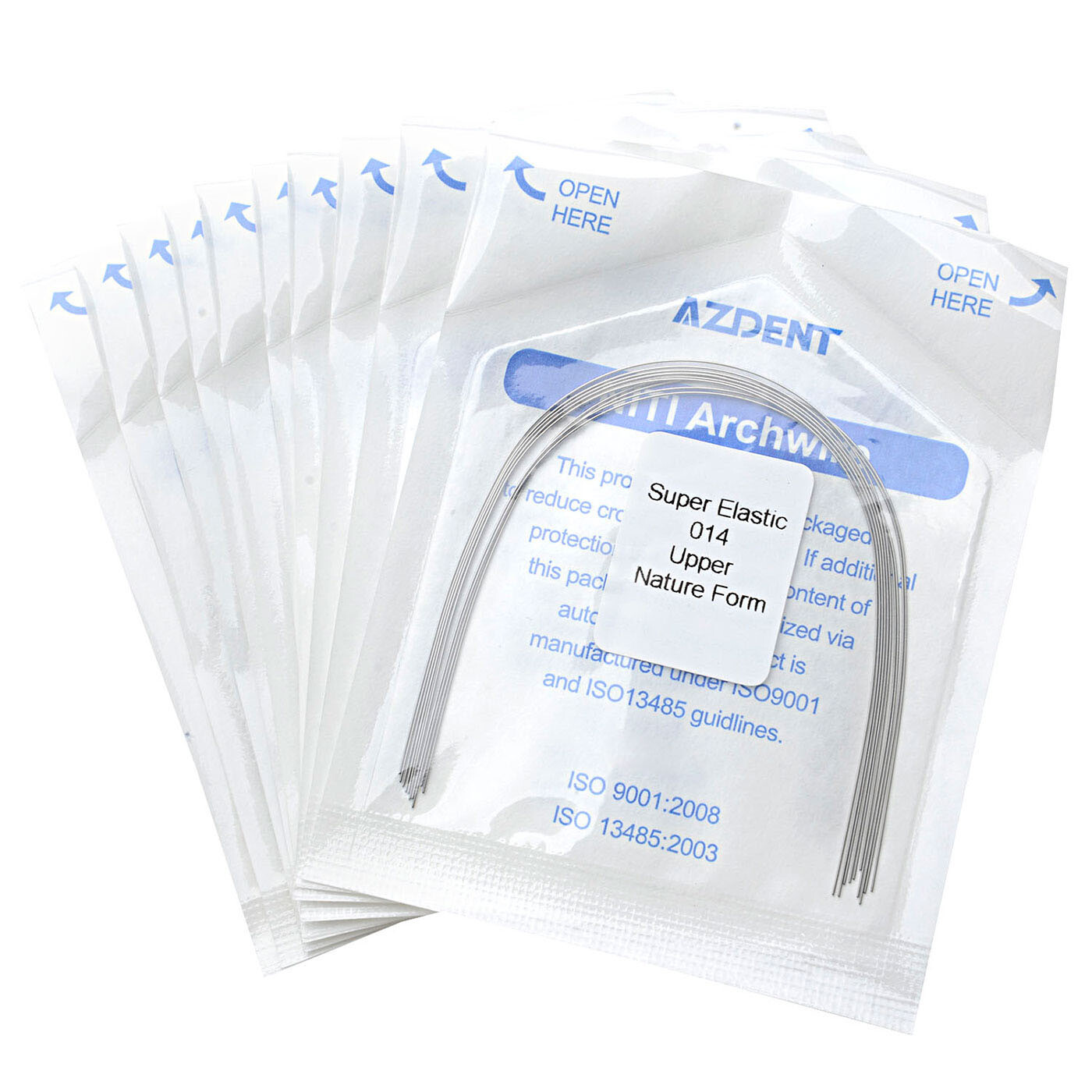 1pack AZDENT Dental Orthodontic Super Elastic Niti Arch Wires Round Natural Form