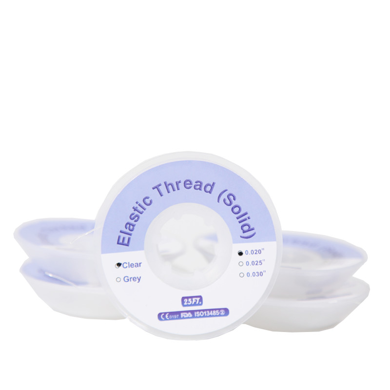 Dental Solid Elastomeric Thread Orthodontic Brackets Braces Traction Wire 25 FT