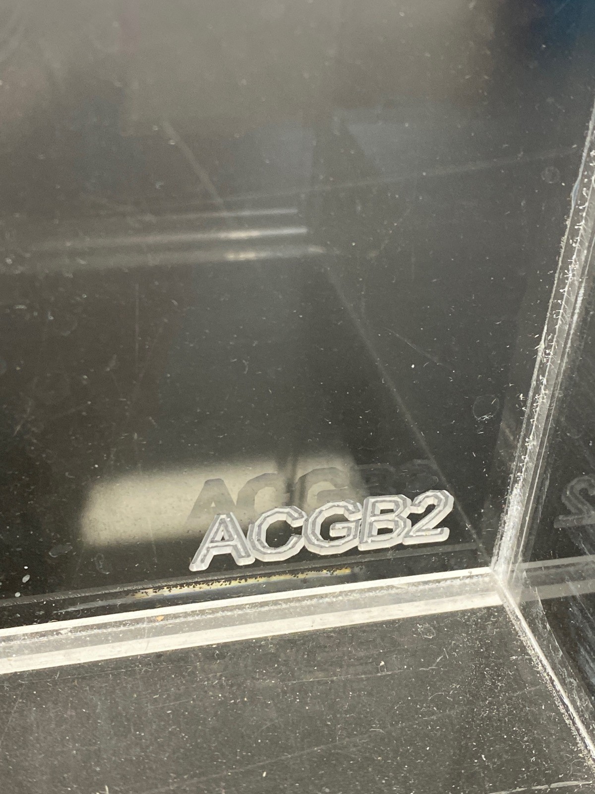 Used POLTEX Acrylic Glove Box Holder Organizer Rack Wall Mount Top Load ACGB2-W