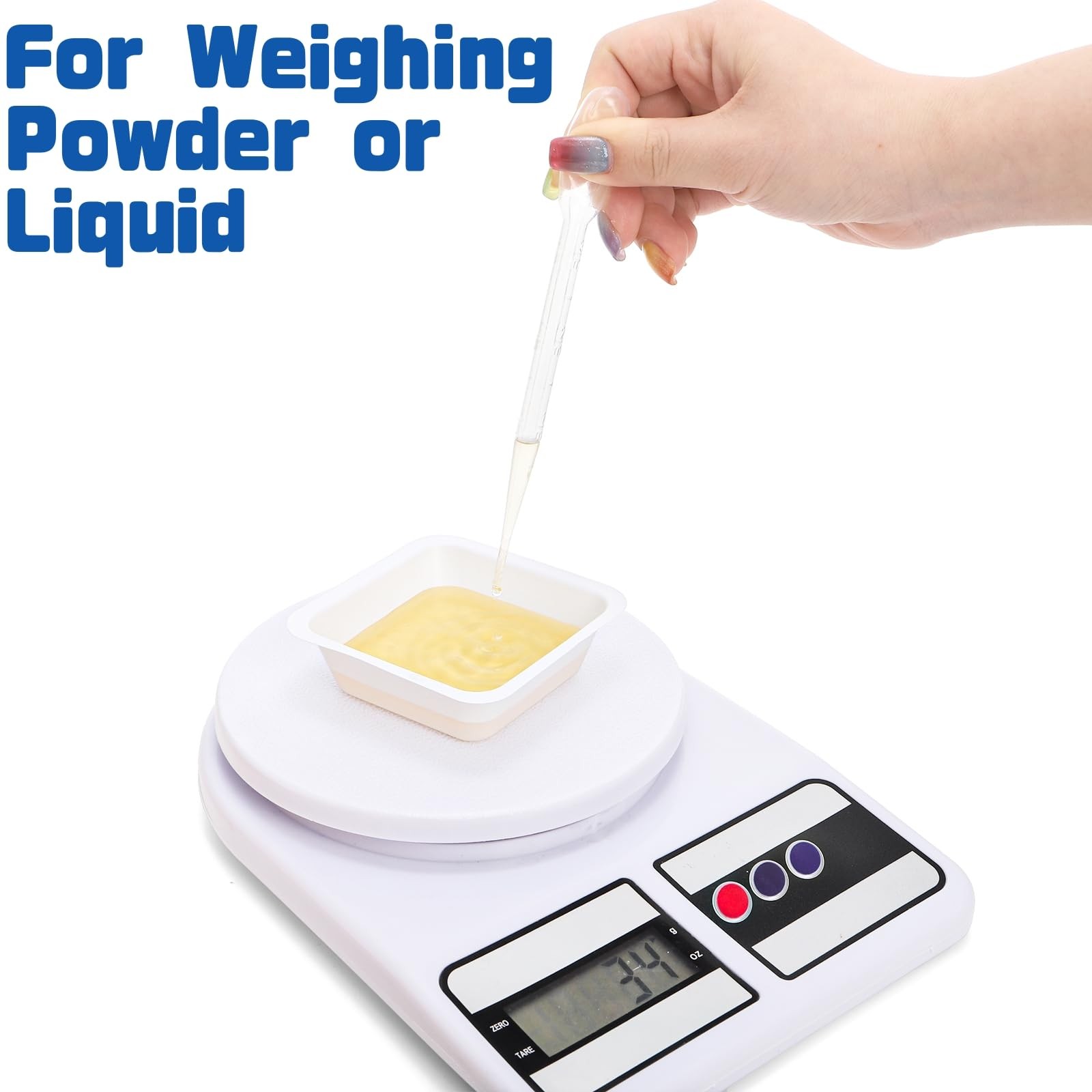 Coloch 250 Pack Weigh Boats Medium, 100ml 3.1 x x 0.8 inches, White