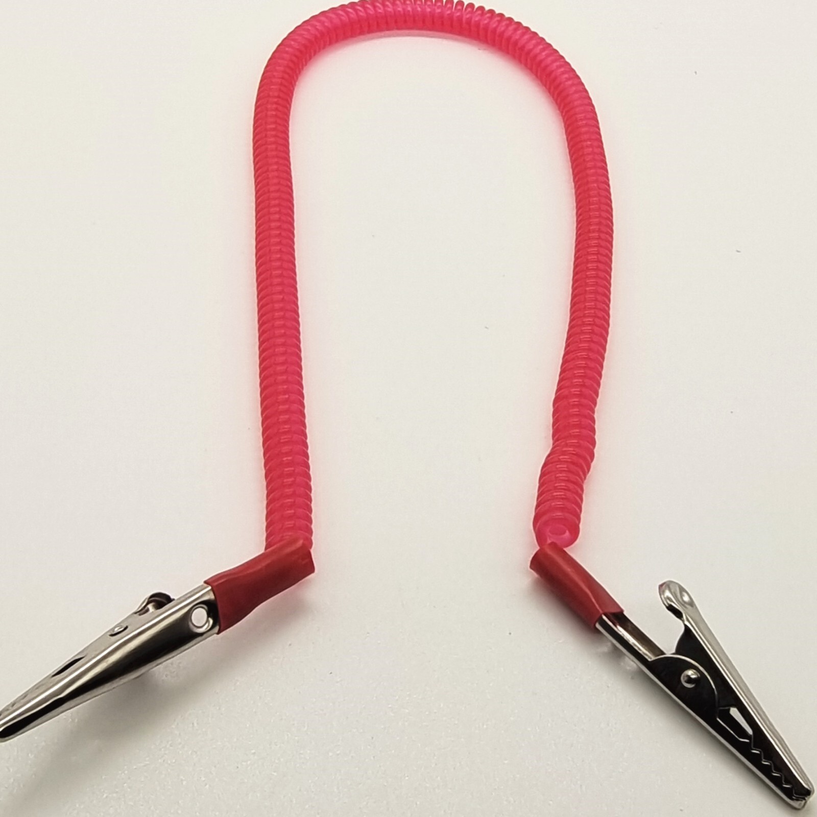 50 PCS Dental Patient Bib Clips Chains Napkin Holder Flexible Coil Plastic Chain