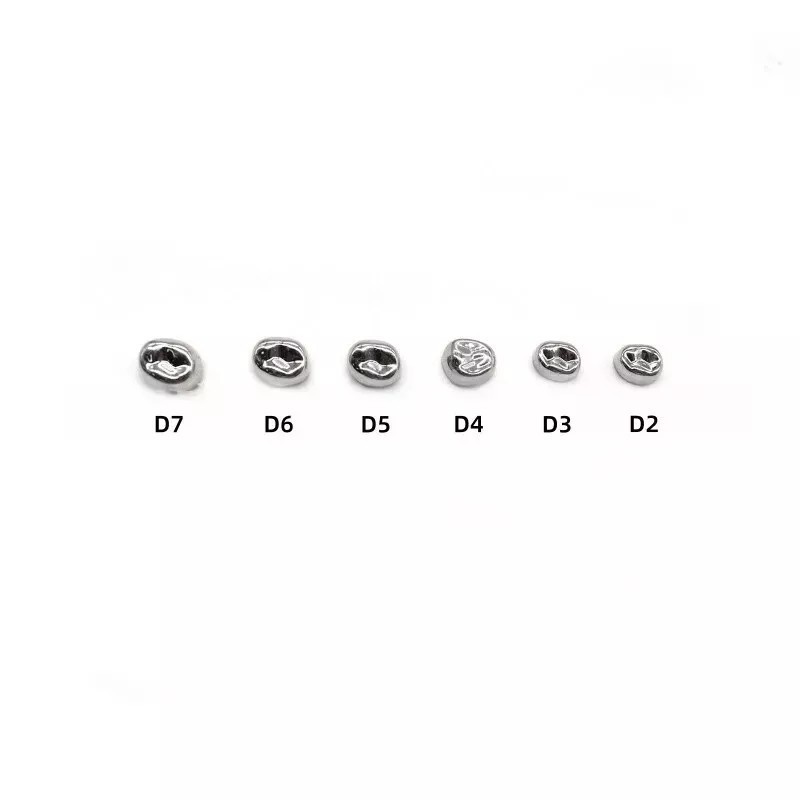5 Pcs/Box Dental Stainless Steel Kids Primary Molar Crown Pediatric Metal Crowns