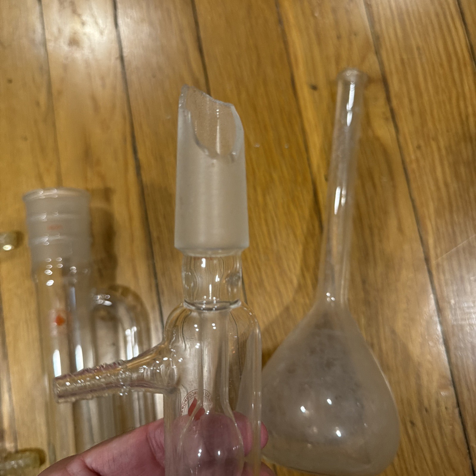 Ace Glass Distillation Extractor Glass Condenser Set 34/45 Laboratory Used