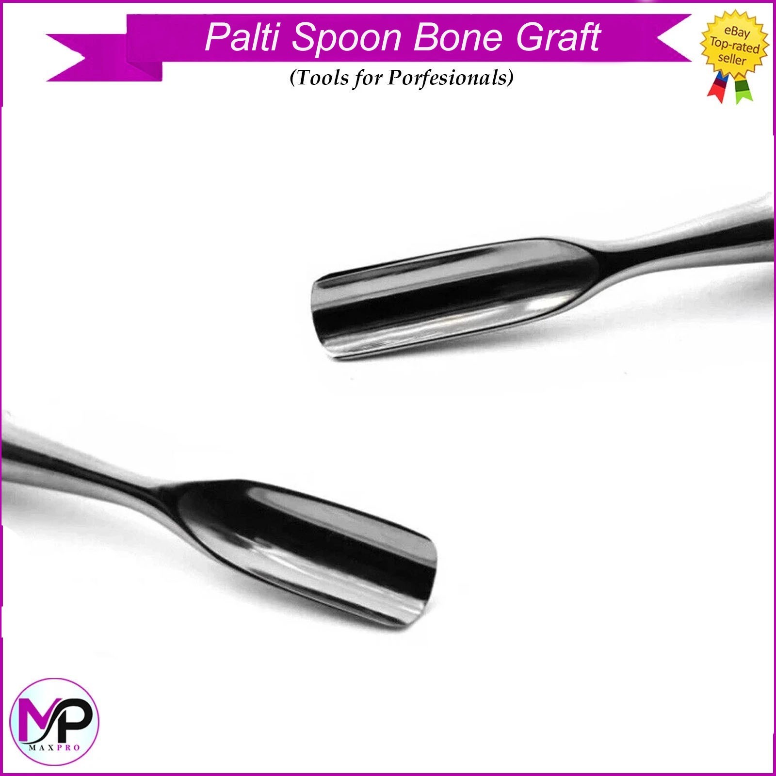 Palti Spoon Bone Graft Surgical Stainless Steel Bone Grafting & Placement Tools