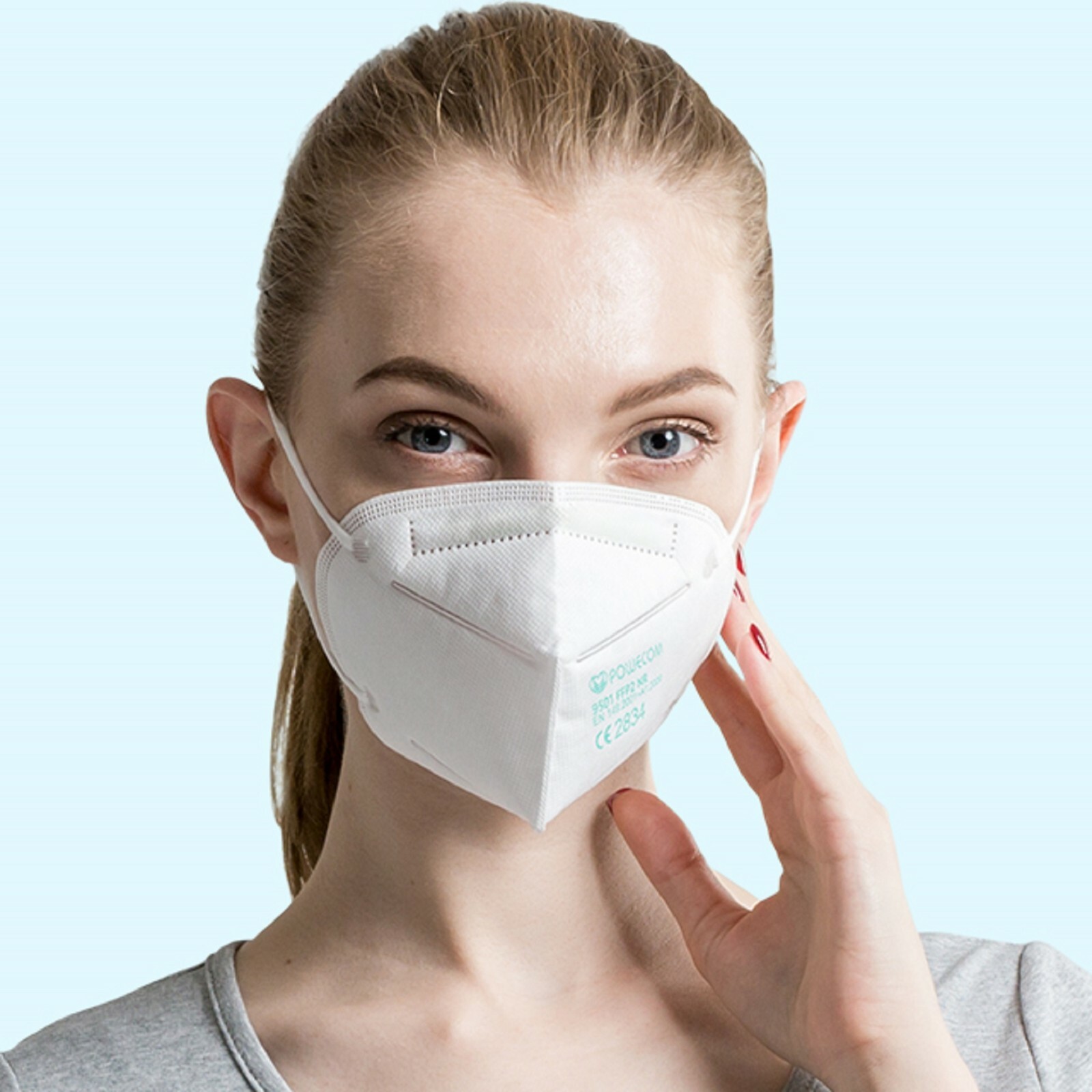10 PCS/Bag Powecom KN95 Protective Face Mask Respirator KN 95✅GB2626-2019