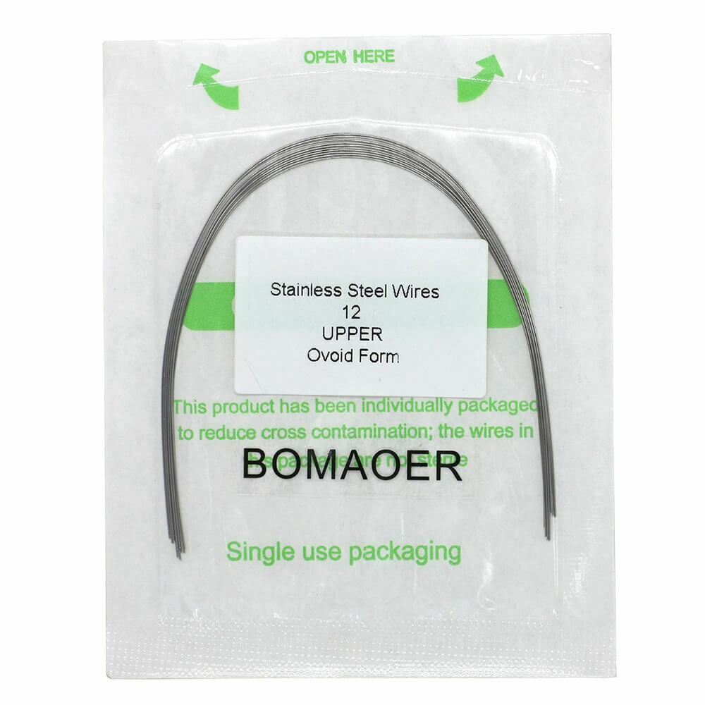 5 Packs Dental Orthodontic Staineless Steel Round Arch Wire Ovoid Form 012 Upper