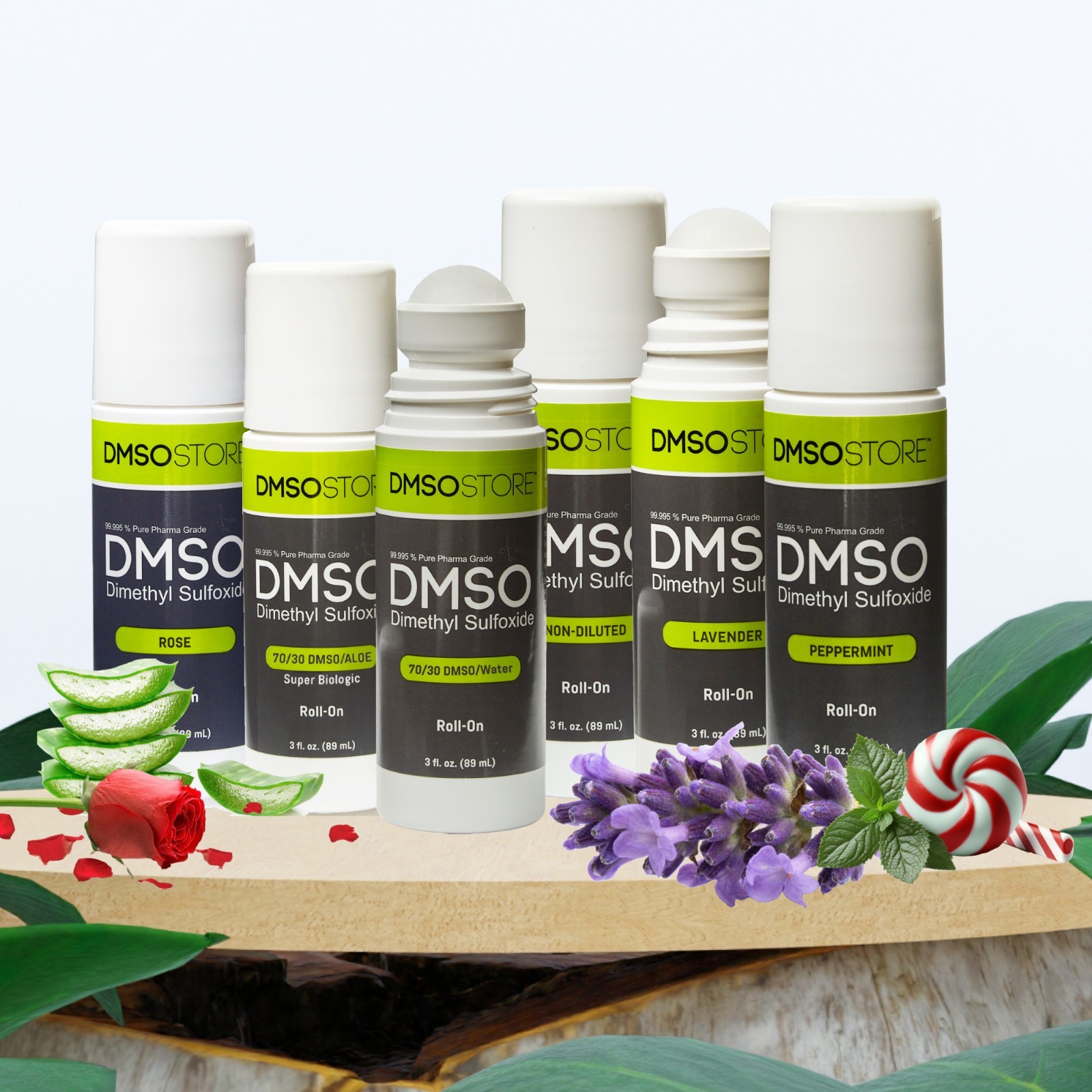 DMSO Roll on 3 oz with Peppermint Scent