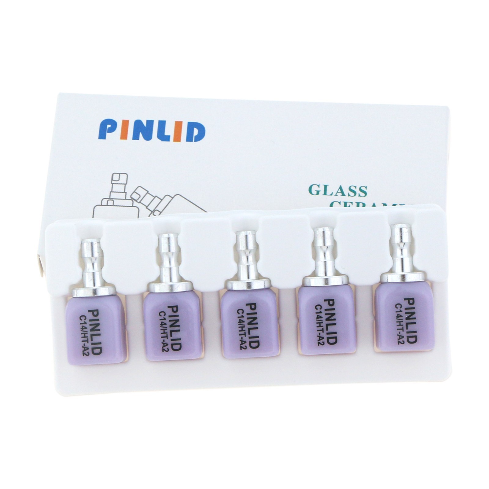 US Dental C14 HT/LT Emax Glass Ceramic Blocks Lithium Disilicate CAD/CAM CEREC