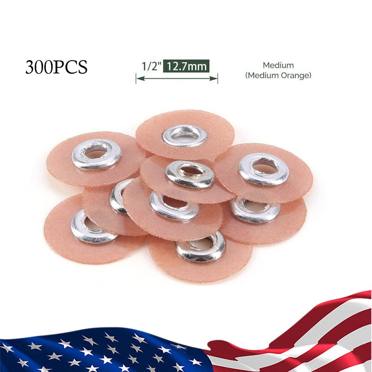 5Packs Dental SOFLEX Composite finishing polishing discs 12.7mm Medium