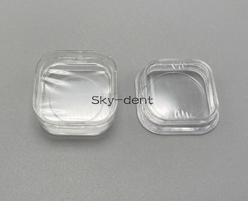 1x Dental Denture Hinged Display Box Film Membrane Storage Case Small 38*38*17mm