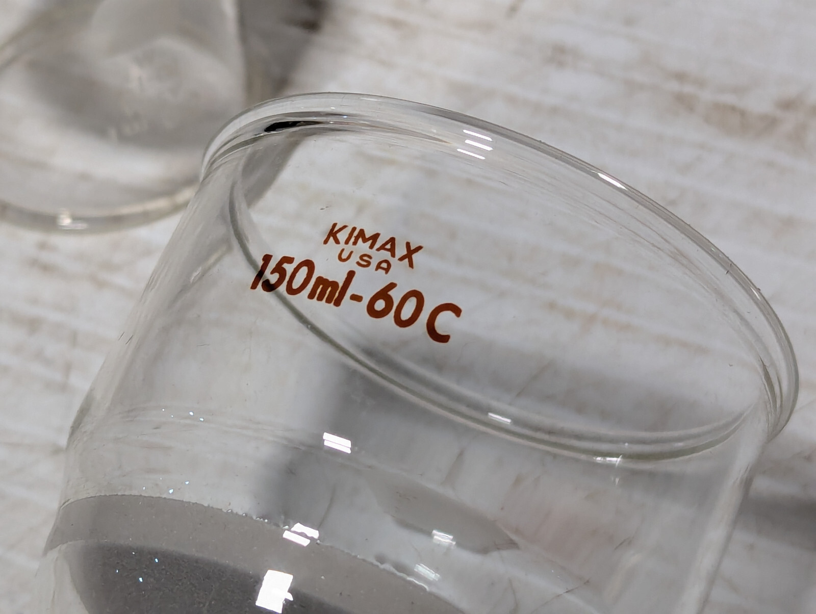Lot of 4: Büchner Filter Funnels, Kimax 150ml, 60C; ASTM 60ml, 10-15M Lab Glass