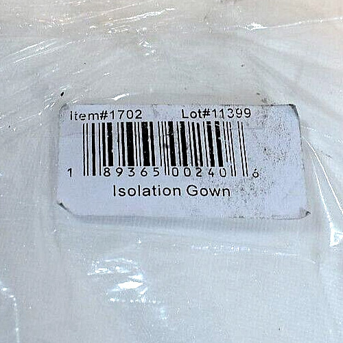 White New Disposable Isolation Gowns (Pack of 5) Great for a Halloween Costume!