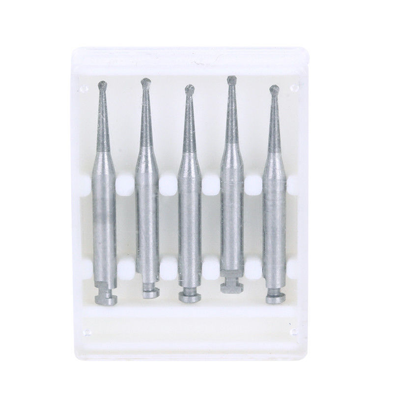 Dental RA Round Carbide Bur for Slow Speed Latch Type RA 1# – 8# Burs 5 Pcs/Box