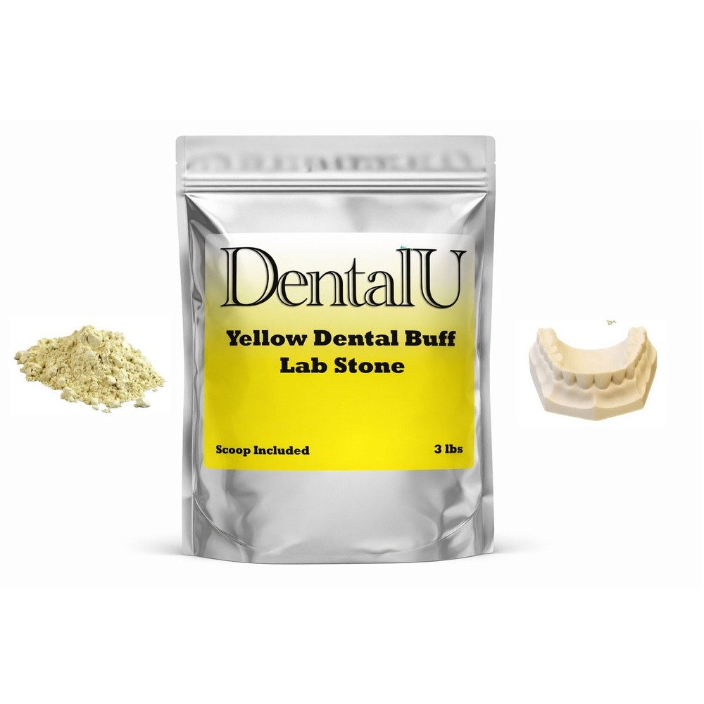 3 – 5 LBS Dental Yellow Buff Stone Dental Labs – All Purpose Compound – Scoop