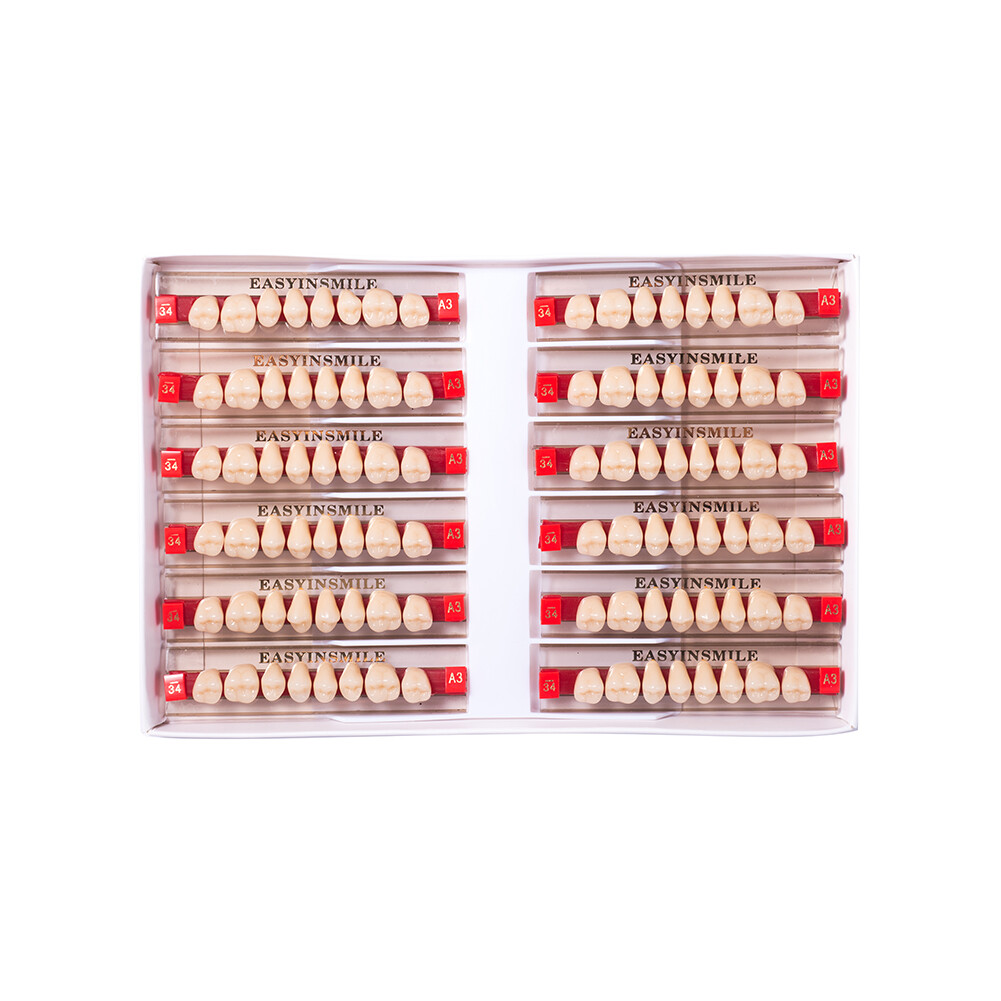 84/96 Dental Synthetic Resin Teeth Full Set /Anterior /Posterior Shade A1/A2/A3