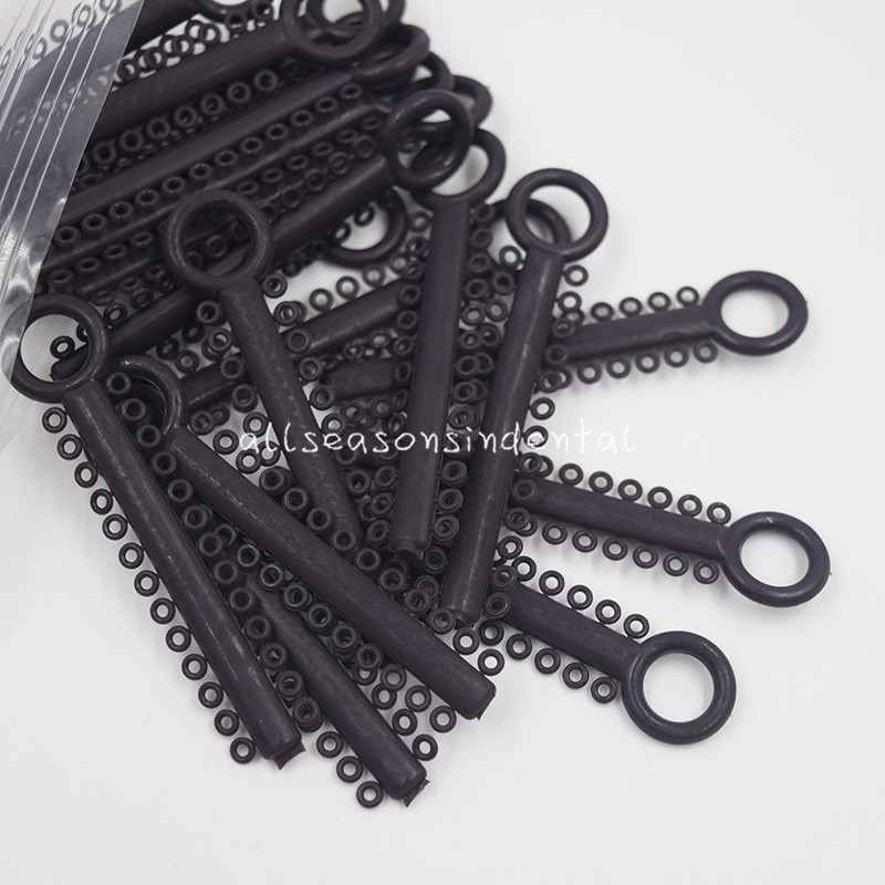 1040 Pcs/Bag Orthodontic Dental Elastic Braces Rubber Ligature Ties 37 Colors