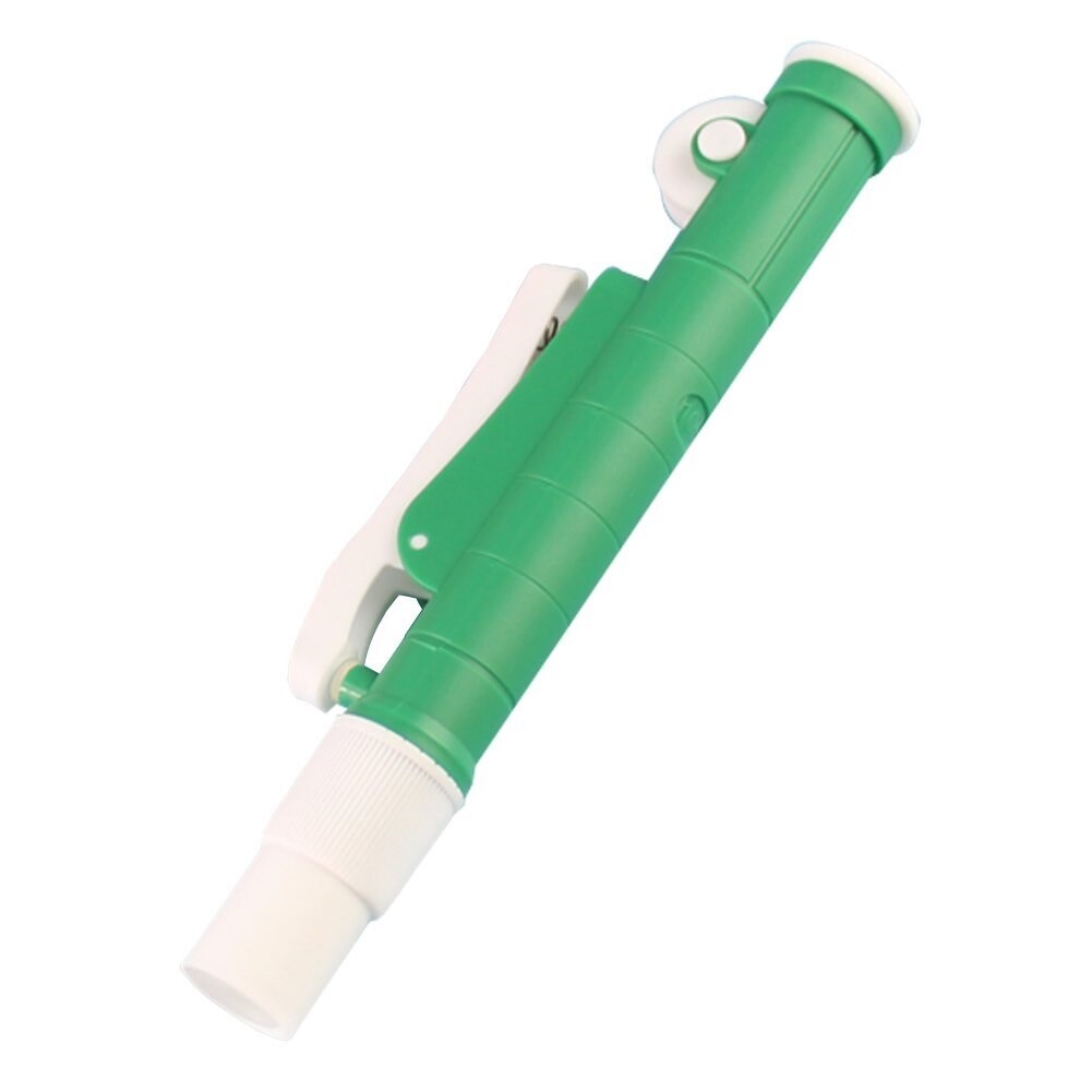 Pipette Pump 10ml Green + 10ml Glass Transfer Graduated Pipette Dropper Combo