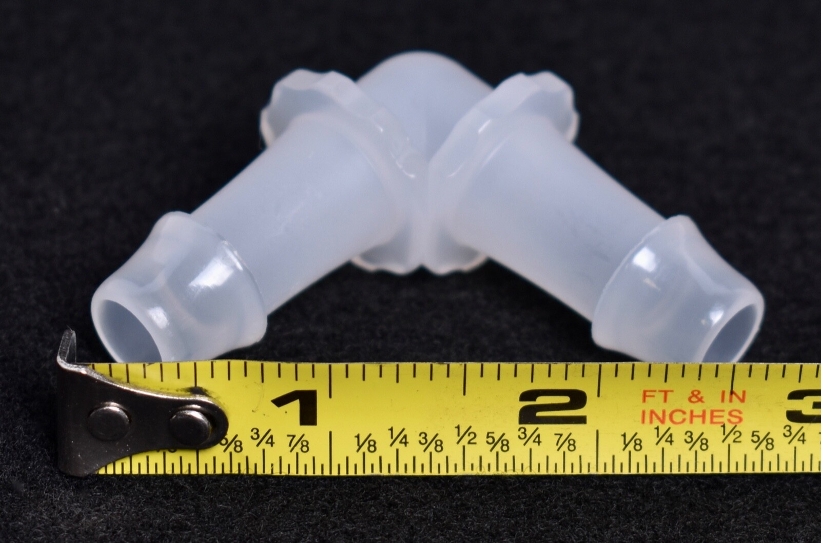 3 Count Nordson Medical Elbow Tube Fittings w/ 500 Ser. Barbs 1/2″ ID L080-6005