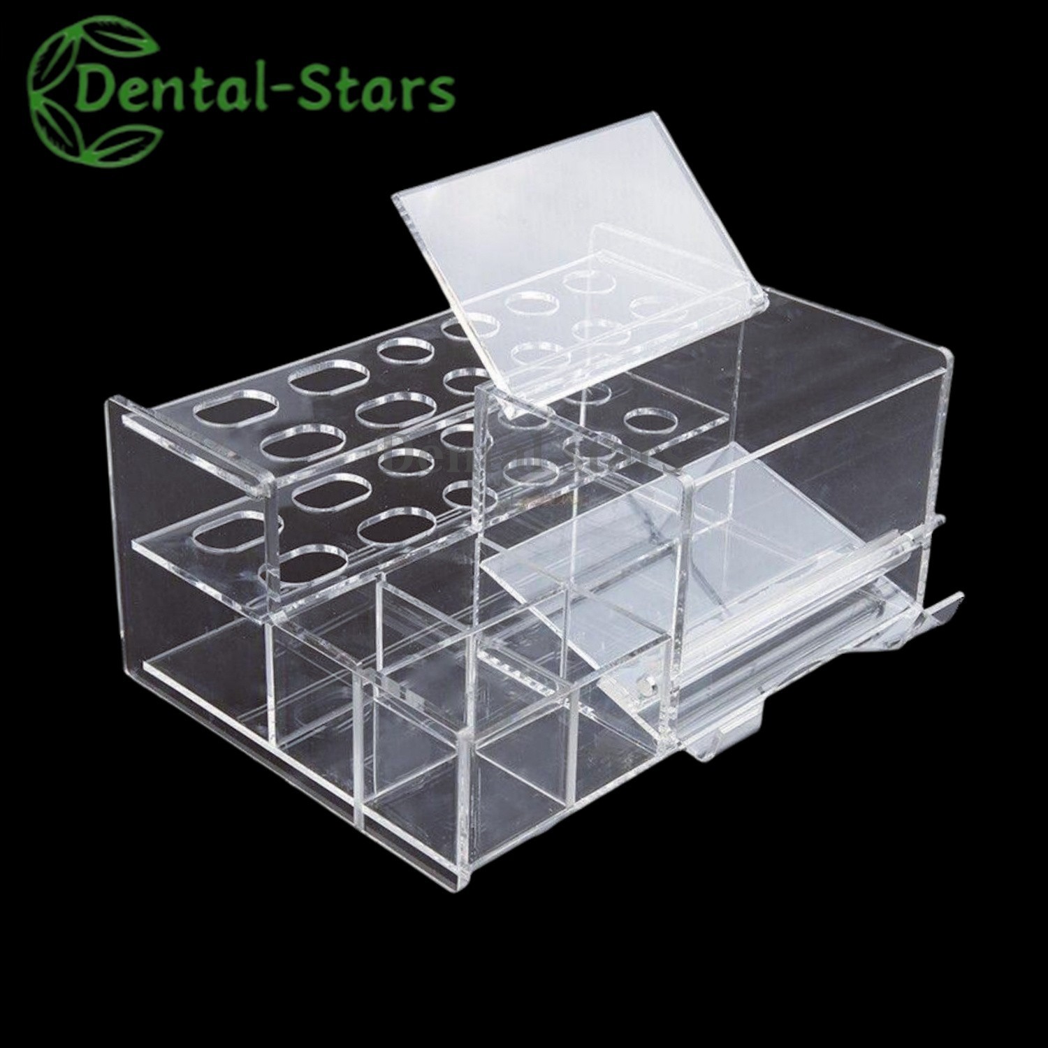 Dental Composite Syringe Acrylic Organizer Holder Resin Applicator Adhesive Rack