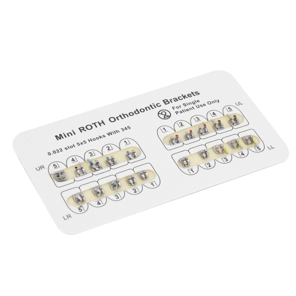 10x Dental Orthodontic Brackets Braces Monoblock Roth Edgewise MBT 018/022 Hooks