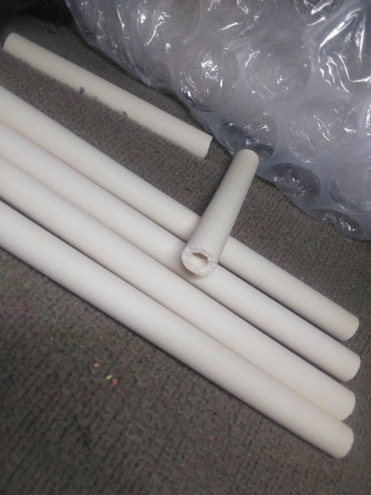 Lot 4,HIGH PURITY ALUMINA CERAMIC DIY Heat Elements THERMOCOUPLE TUBES 6″