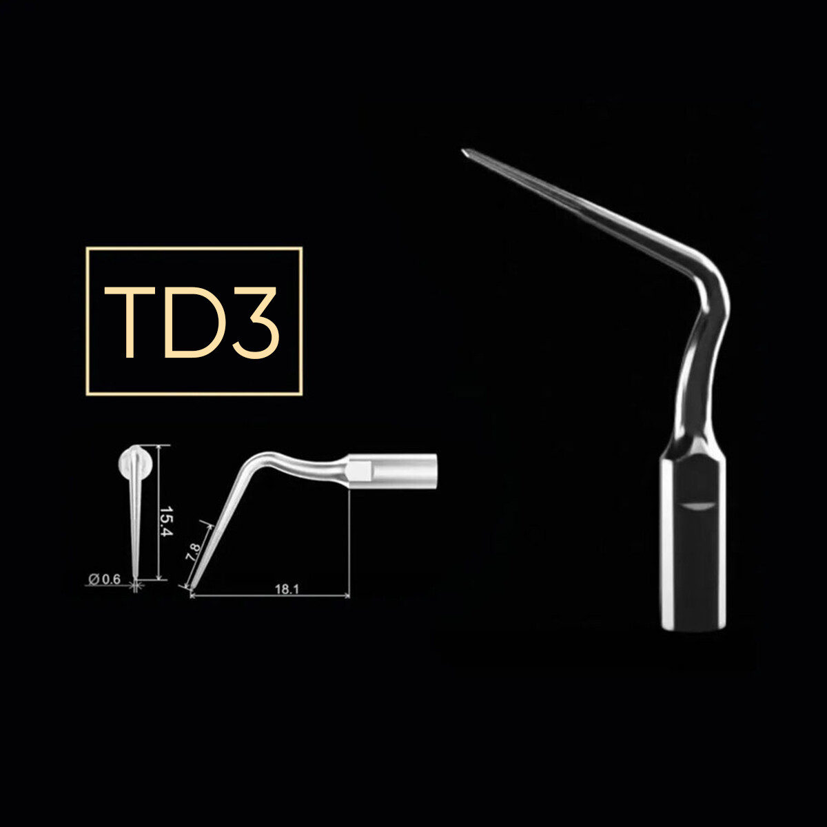 Woodpecker Dr Talal’s Endo Kit Endodontic Ultrasonic Scaler Tips Kit Set TD1-TD6
