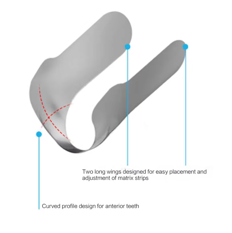 30pcs Dental Proximal Anterior Strips Twin Matrices Matrix Strip Sectional Bands