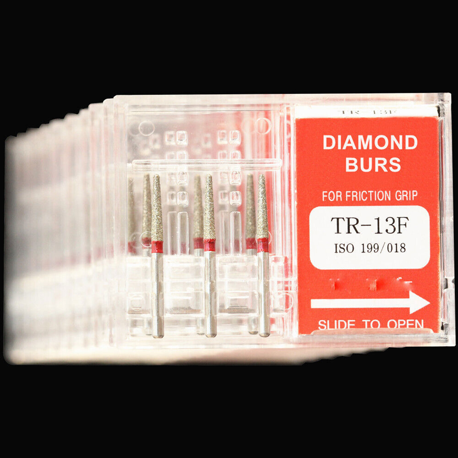 10 Packs DIA-BURS Dental High Speed Handpiece Diamond Burs Drill all Types
