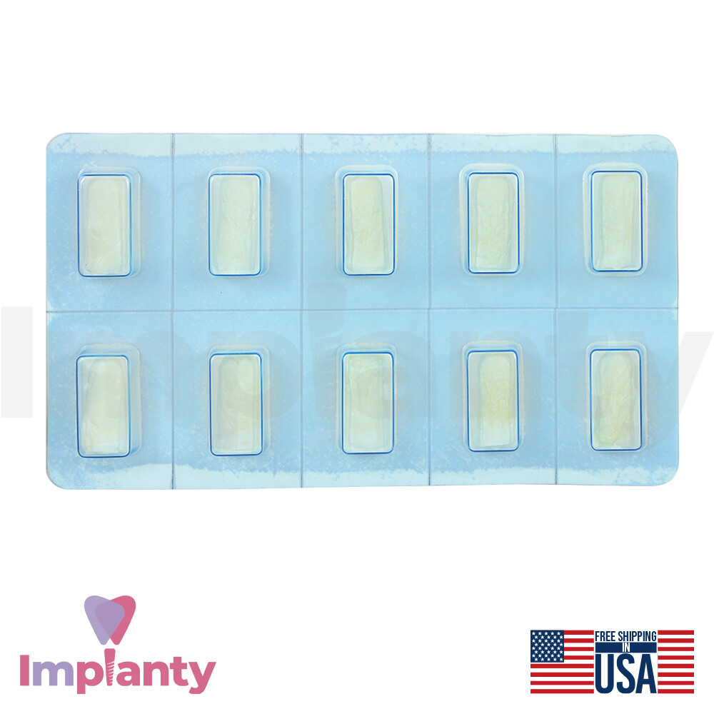 DSI Sterile Pure Sponge Collagen Plug Dental Teeth Extract Bleed Stop 10pcs Box
