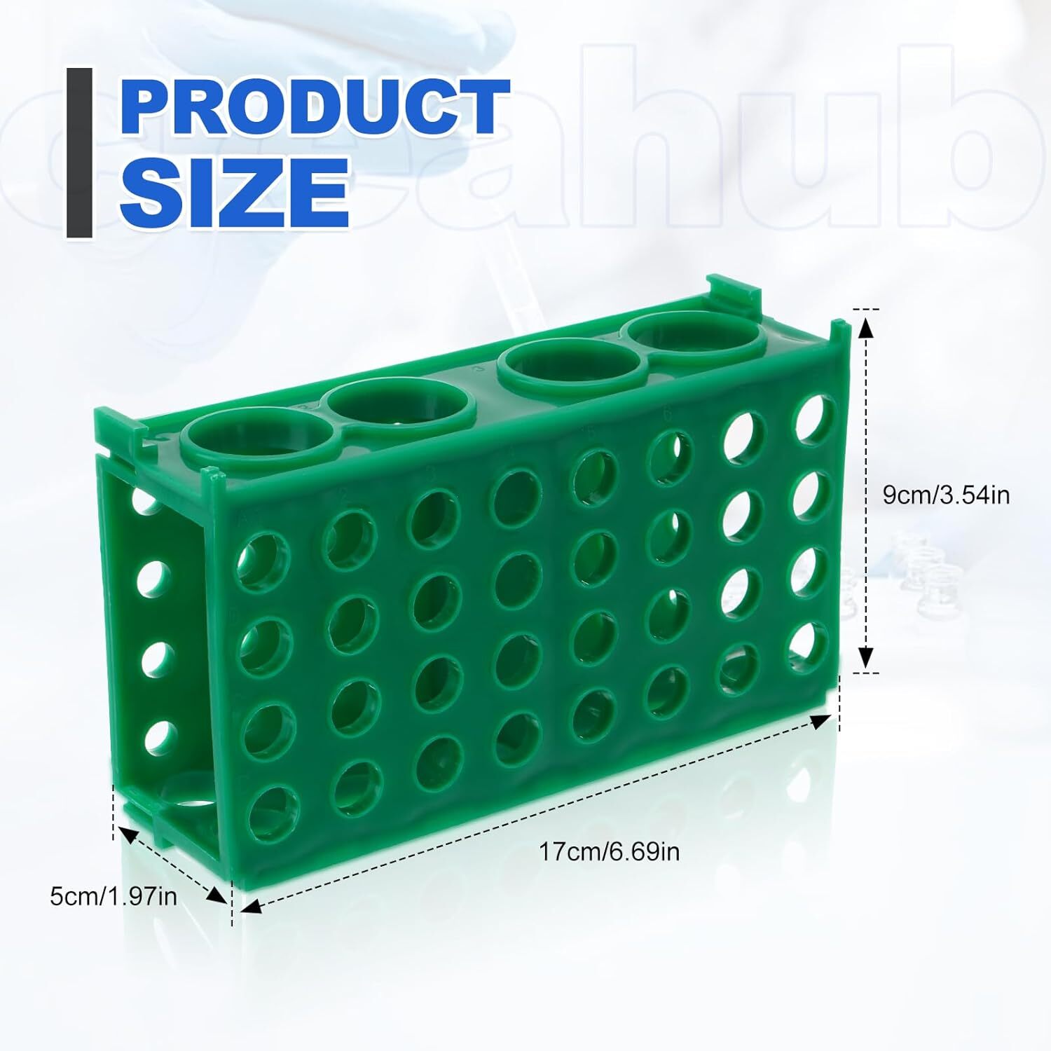 5x 4 Way Plastic Tube Rack Colorful Lab Tube Racks Holder for Lab Scientific USA