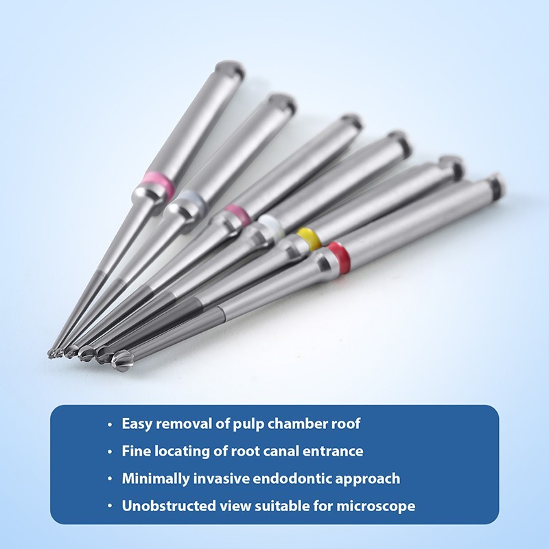 Dental Long Neck Microscope Endo Tungsten Carbide Bur RA2.35mm 31mm / 34mm