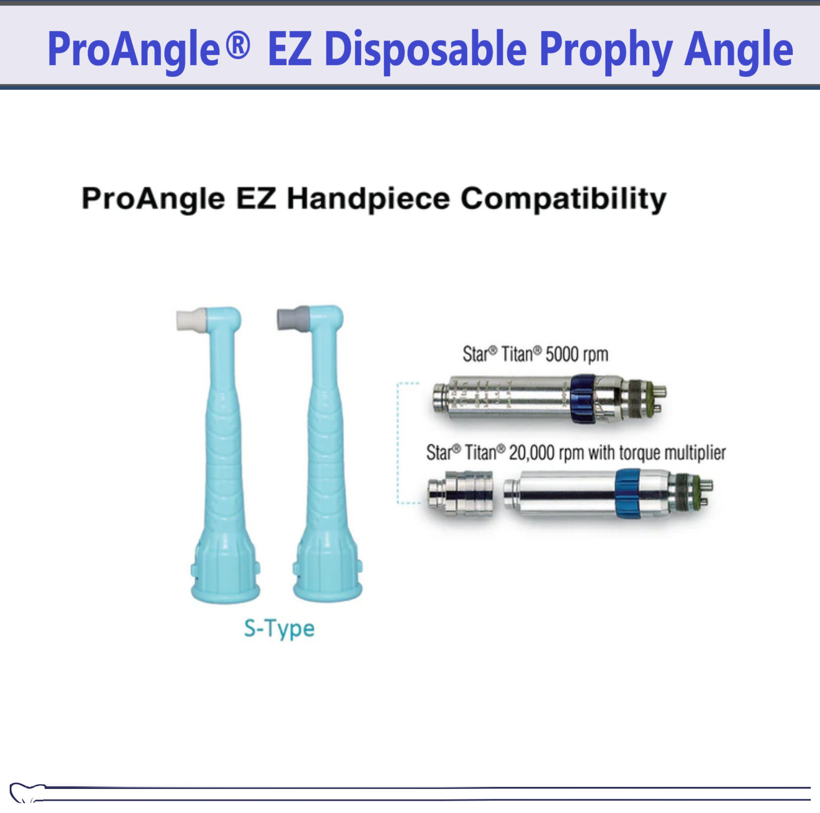 Dental ProAngle EZ Disposable Prophy Angle S-Type, Extended 90° Angle – PacDent