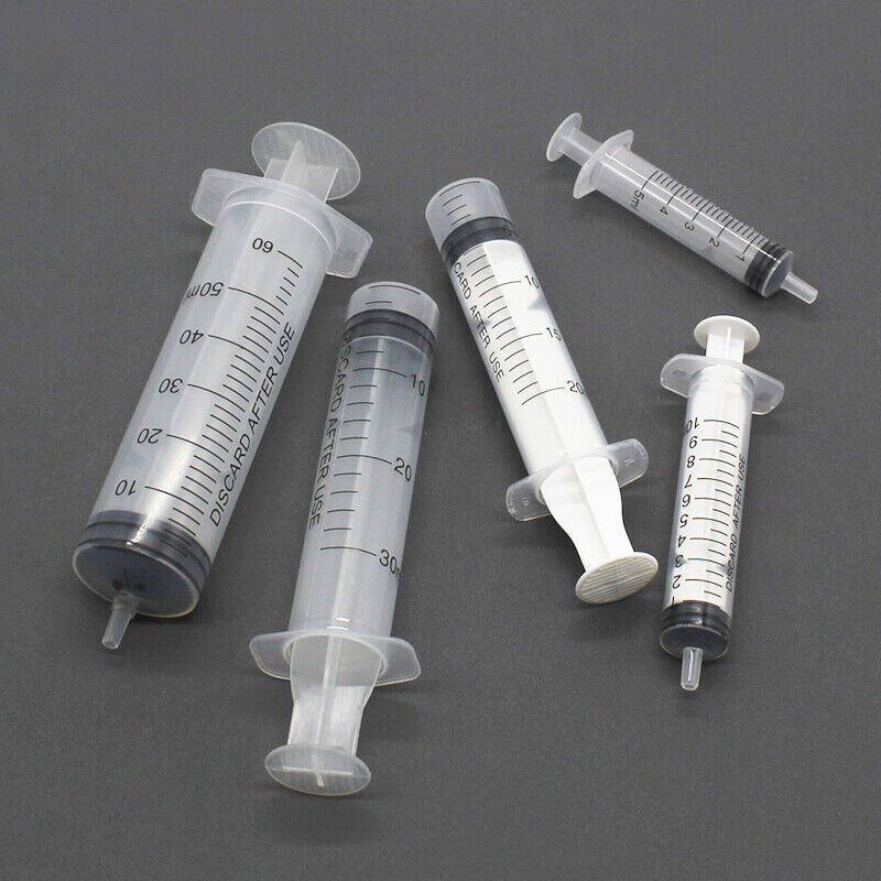 5ml 10ml 20ml 30ml 50ml Reusable Plastic Hydroponics Nutrient Measuring Syringe